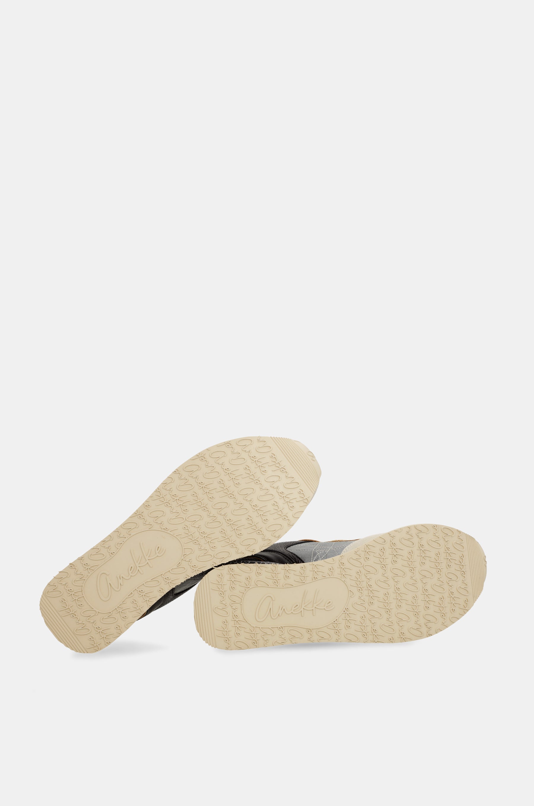 Blue and beige sneakers