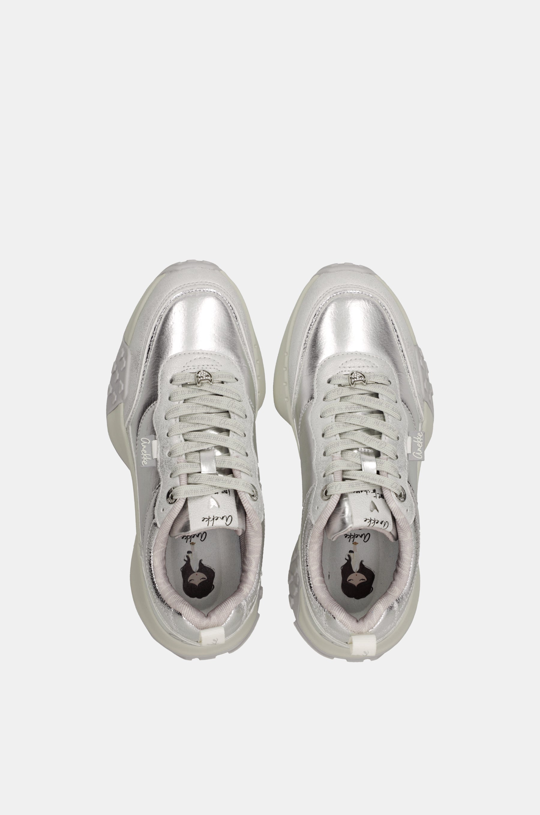 Silver sneakers