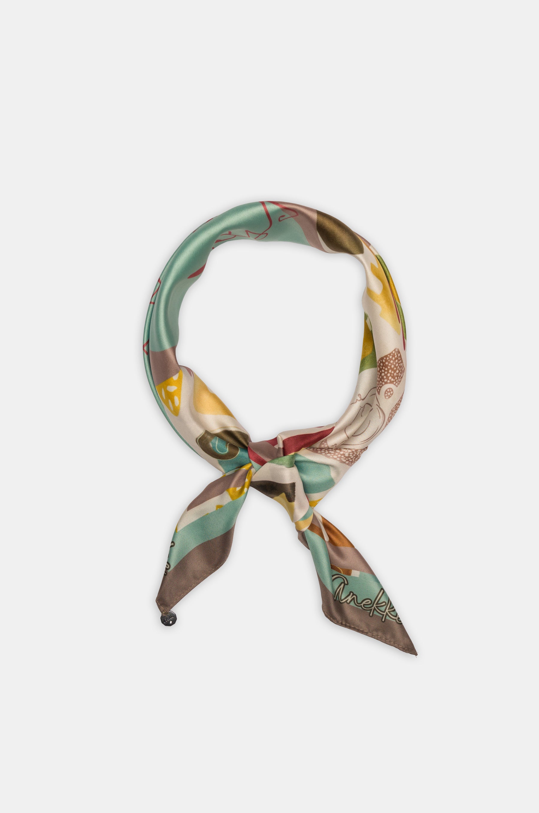 Printed square scarf Amphora
