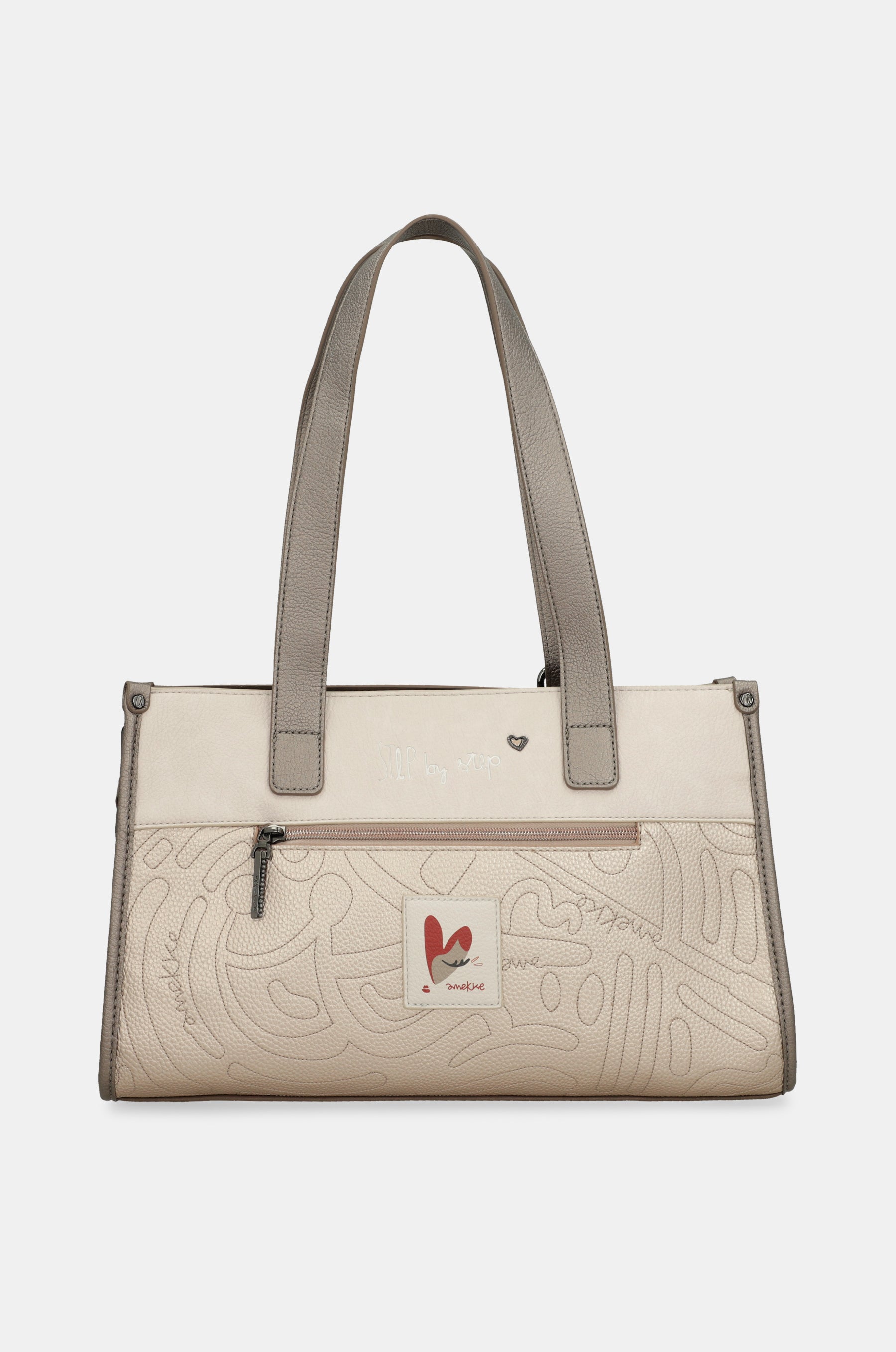 Double-handle bag and crossbody bag Olympia