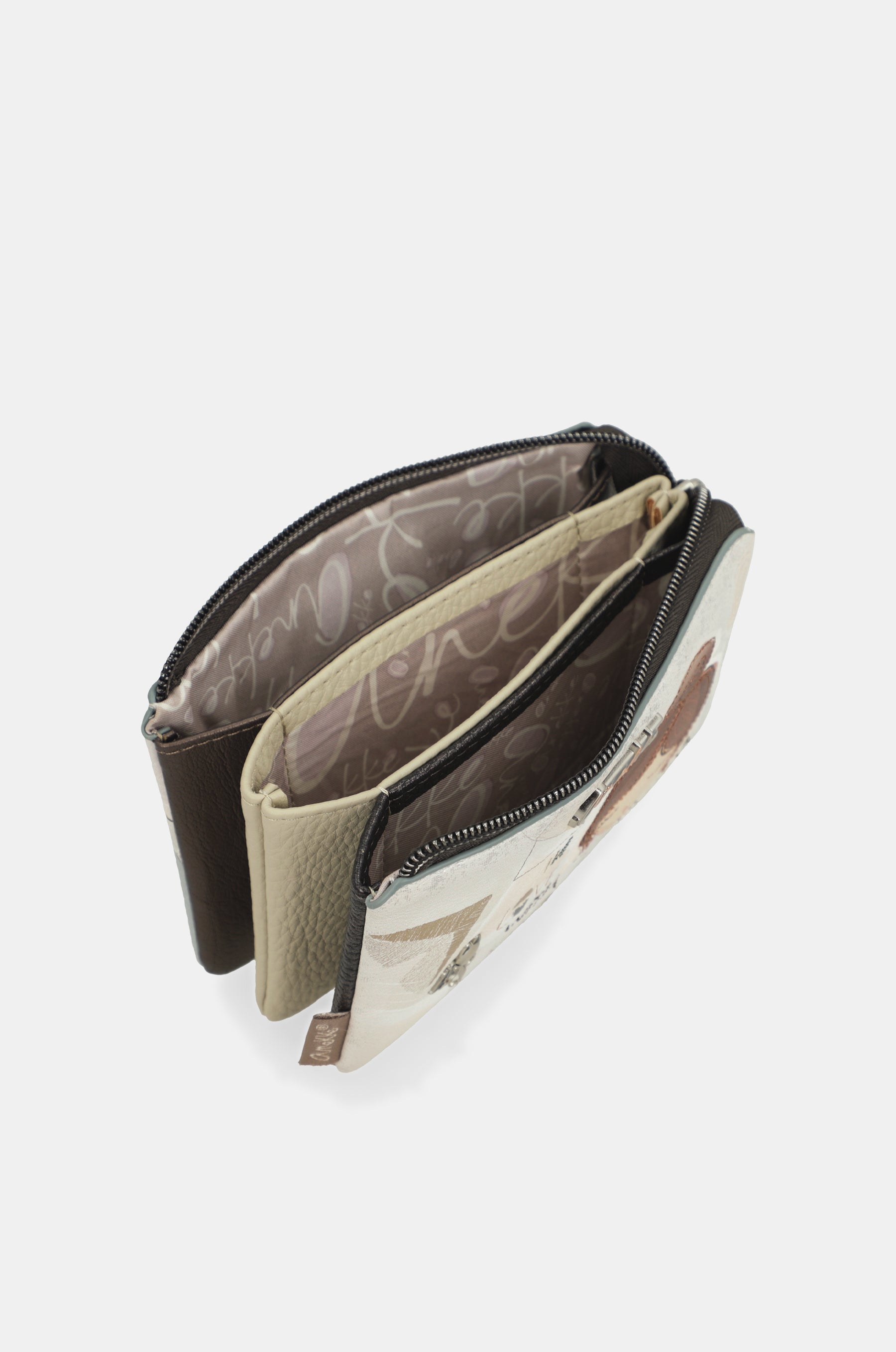 Triple-compartment purse Sophia