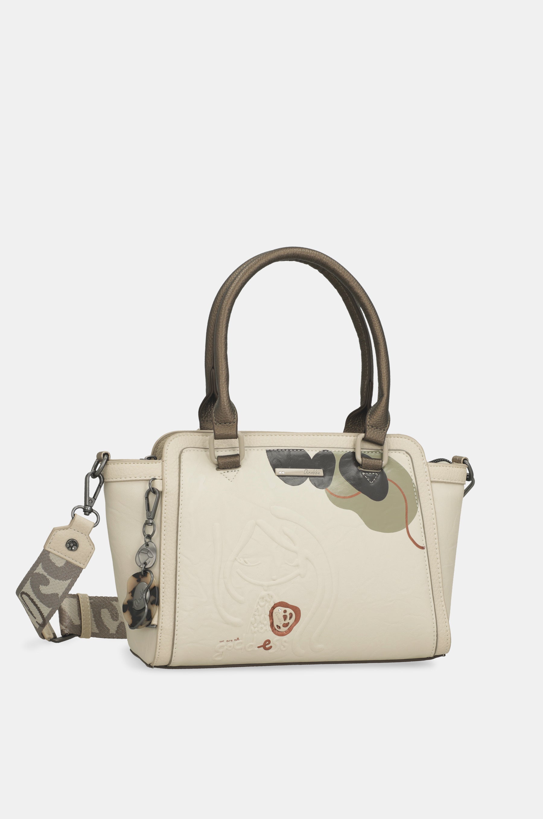 Short-handle bag and crossbody bag Gaia