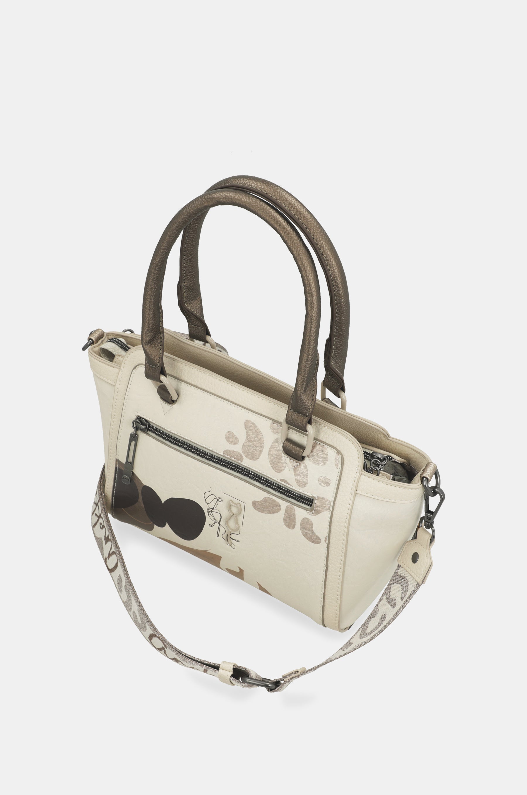 Short-handle bag and crossbody bag Gaia