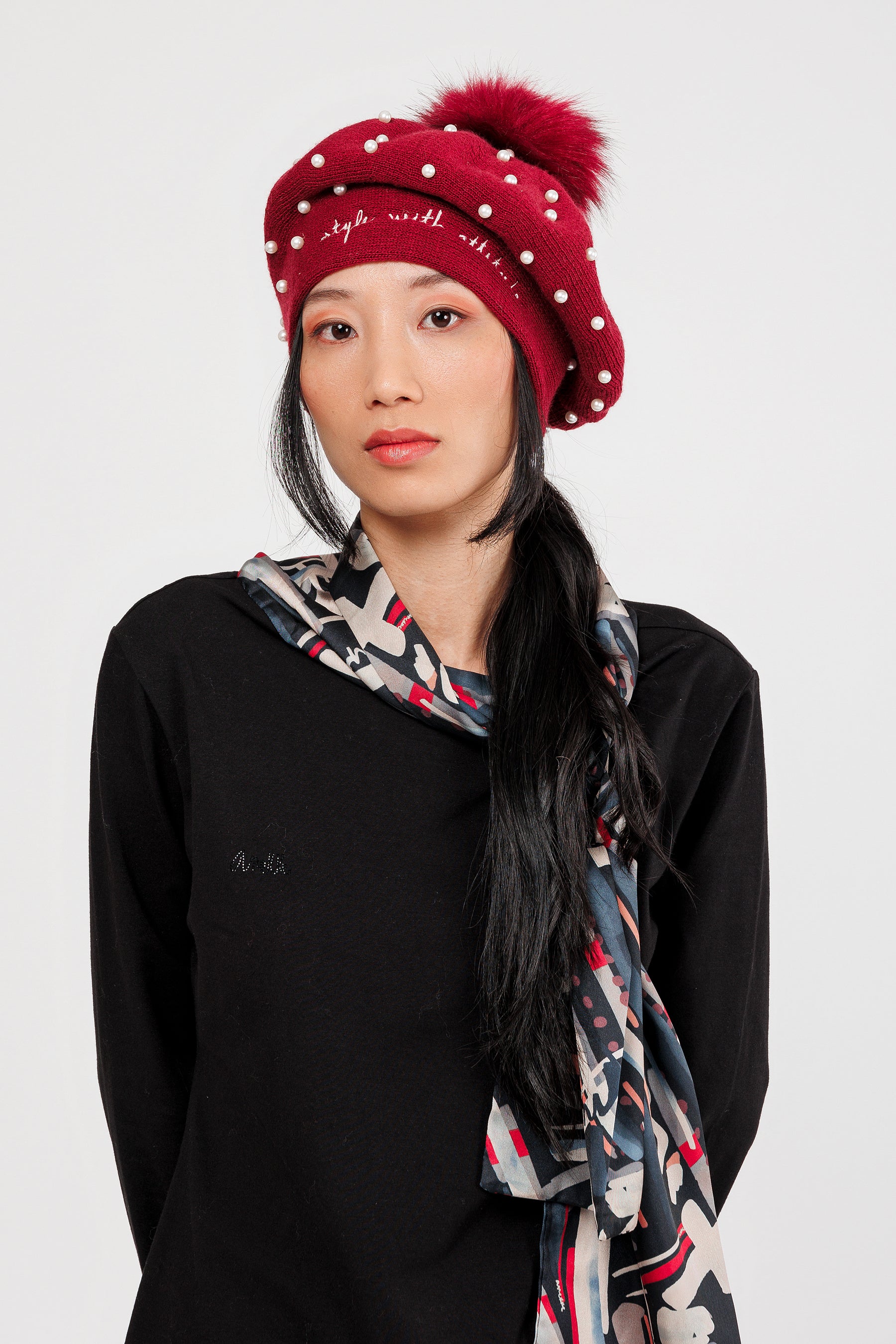 Mademoiselle knitted beret
