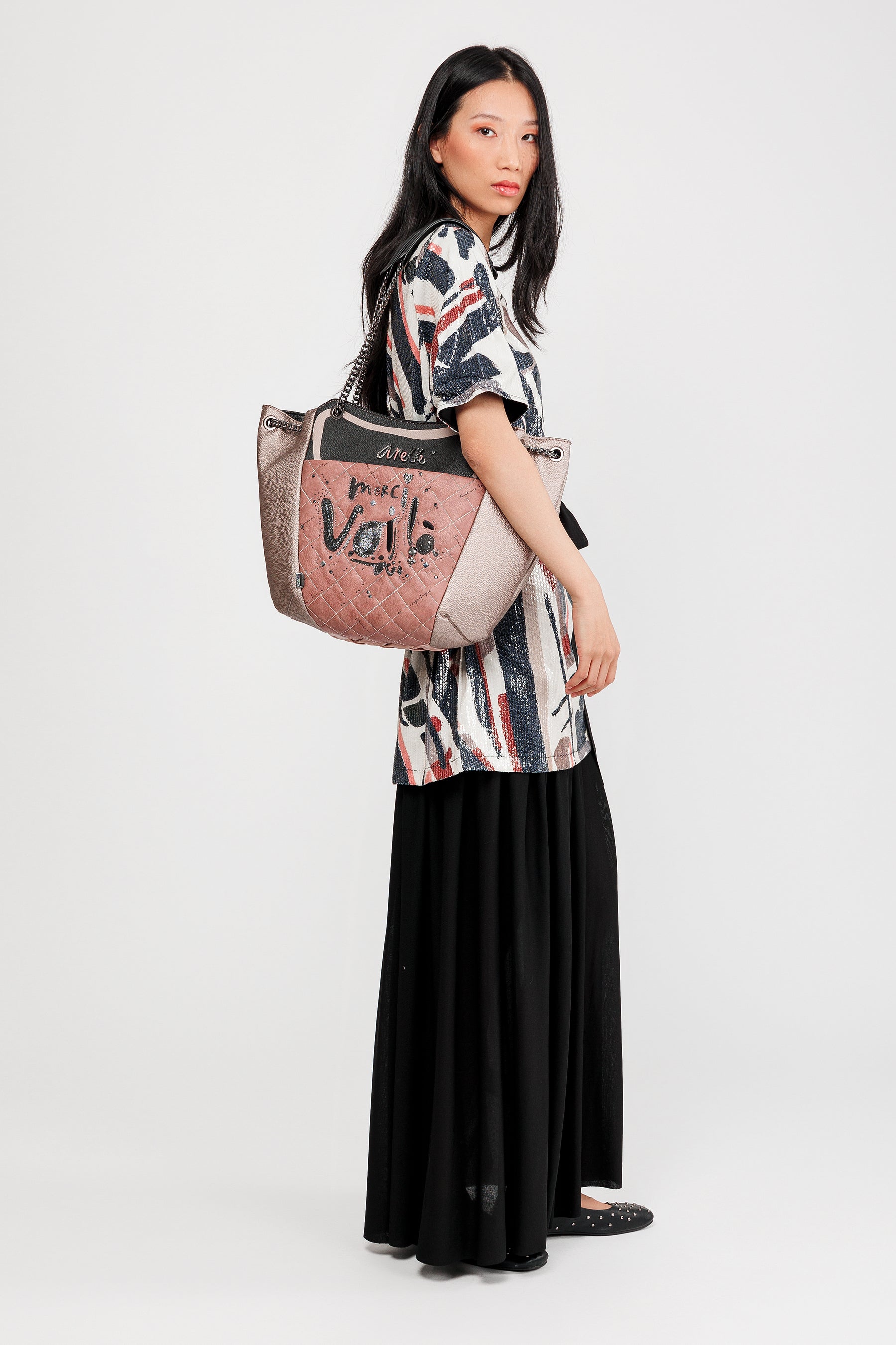 Parisian large tote bag