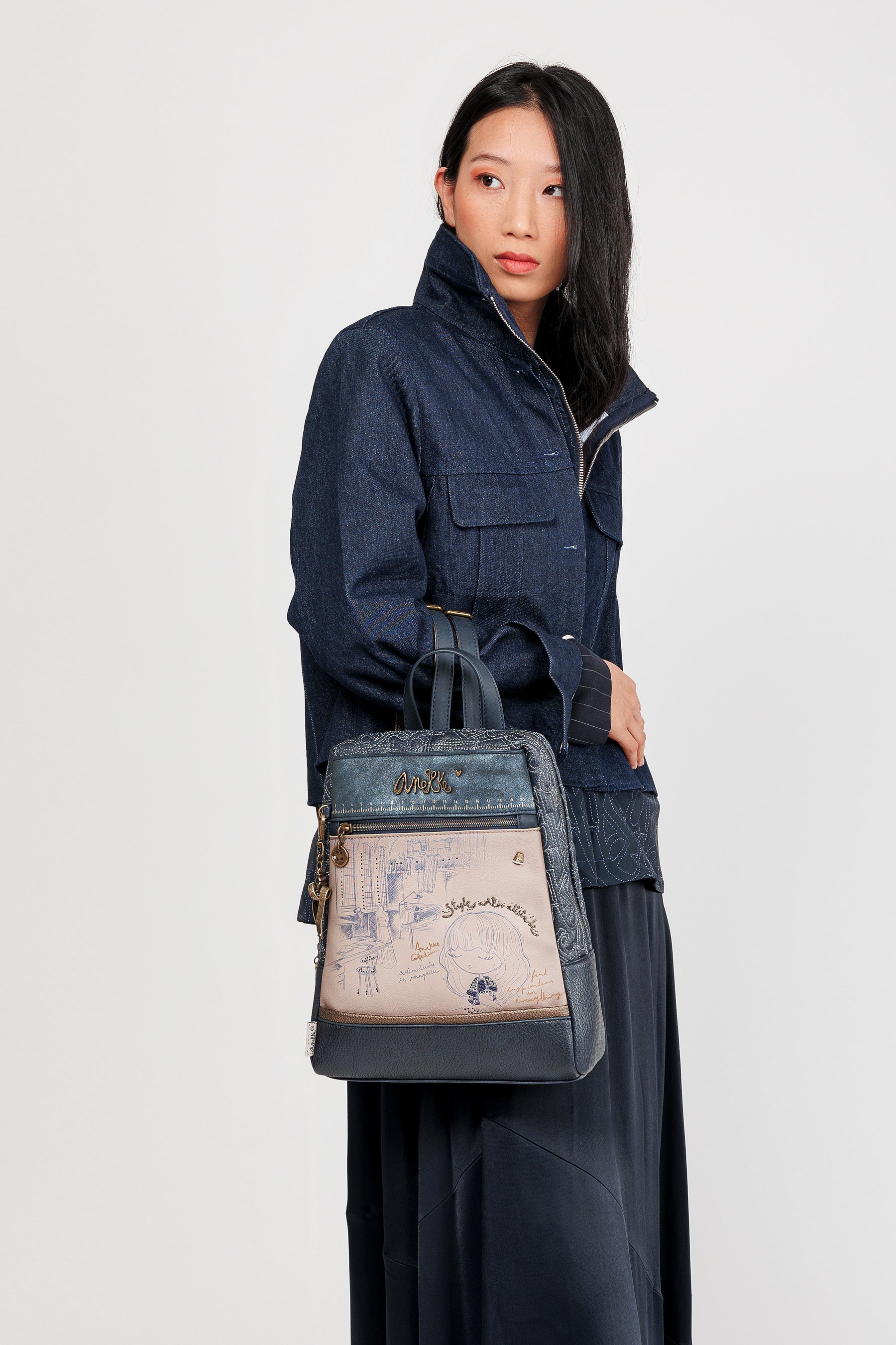 Studio backpack for leisure use