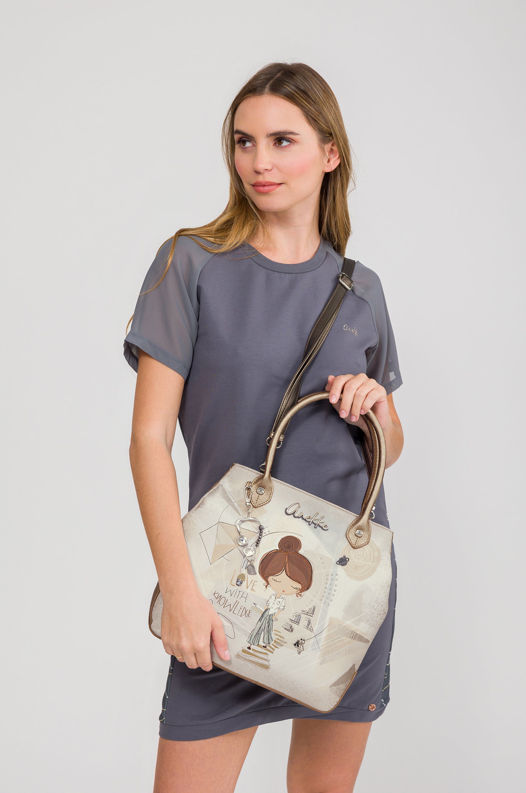 Handbag with crossbody bag Sophia