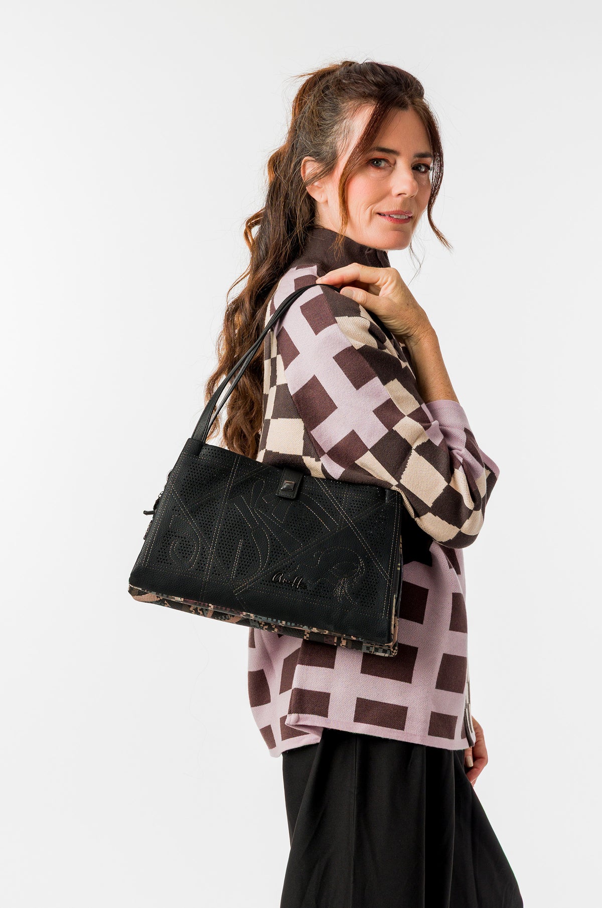 Square shoulder bag Iron