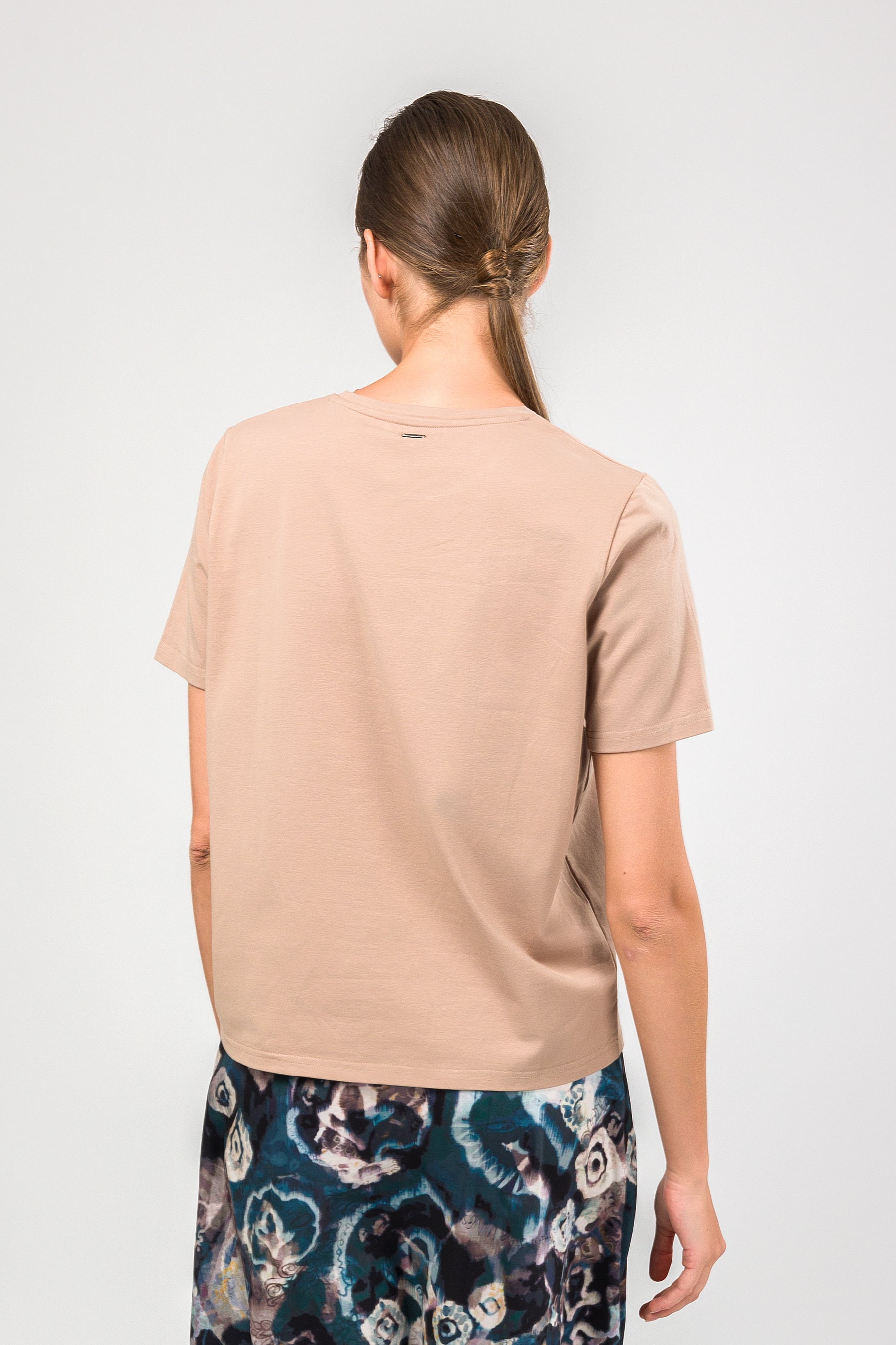 Taupe short sleeve T-shirt