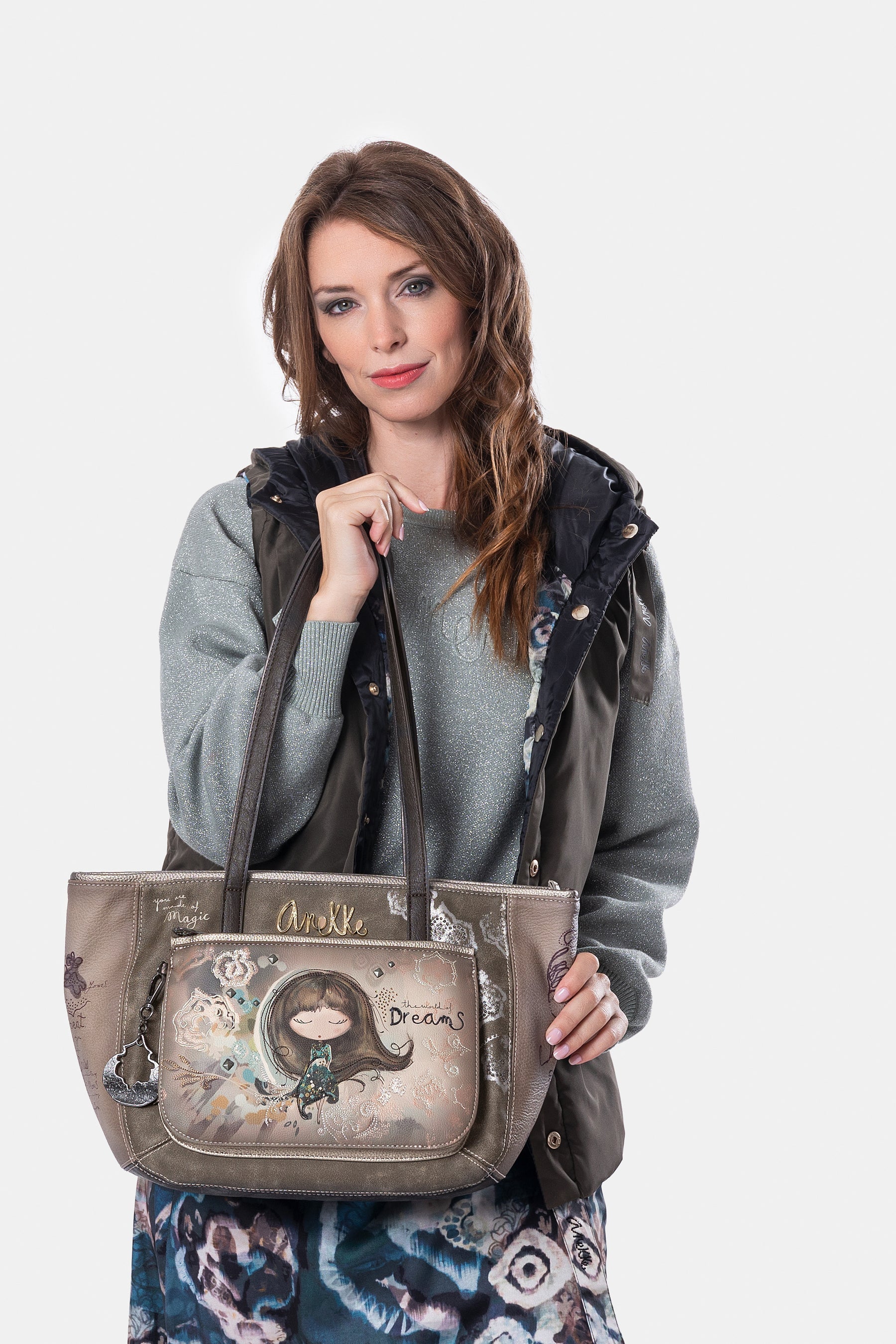 Real large shoulder bag