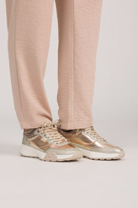 Gold sneakers