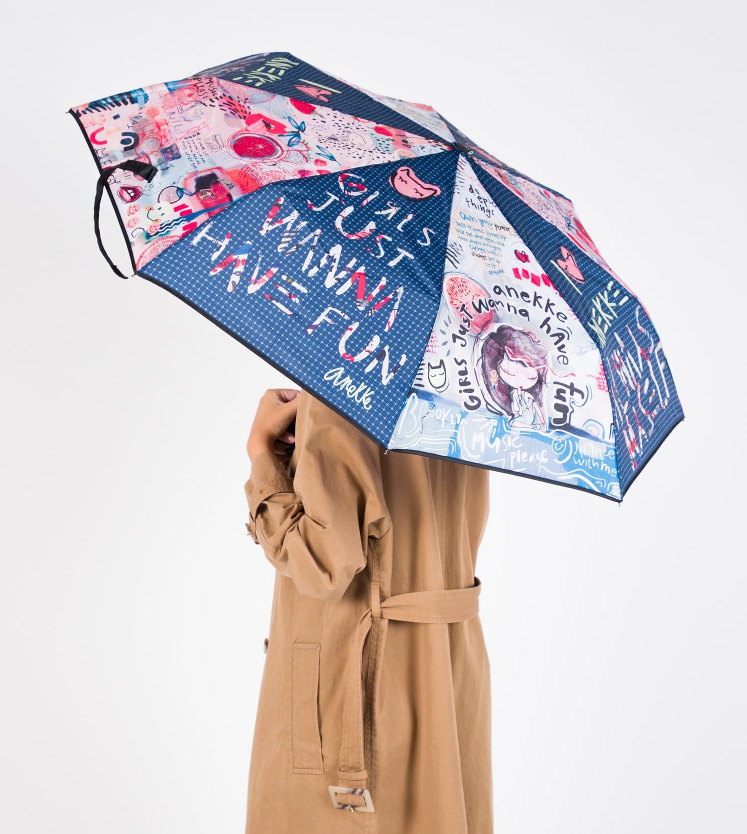 Fun & Music automatic folding umbrella