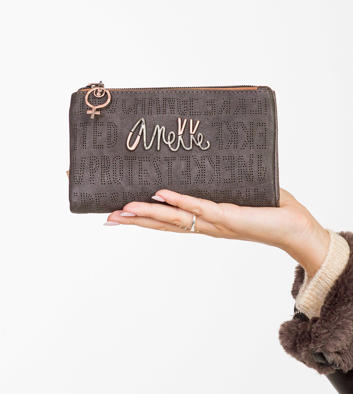 Respect large flexible material wallet