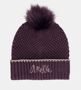 Dark knitted beanie