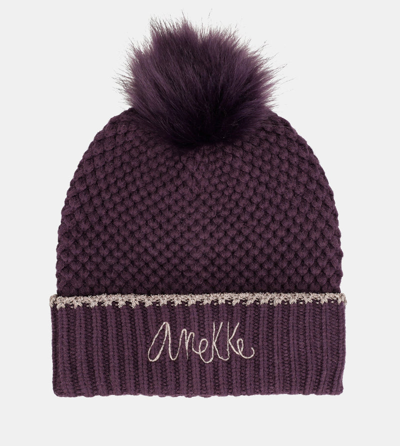 Dark knitted beanie