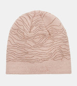 Pink knitted beanie