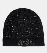 Black knitted beanie