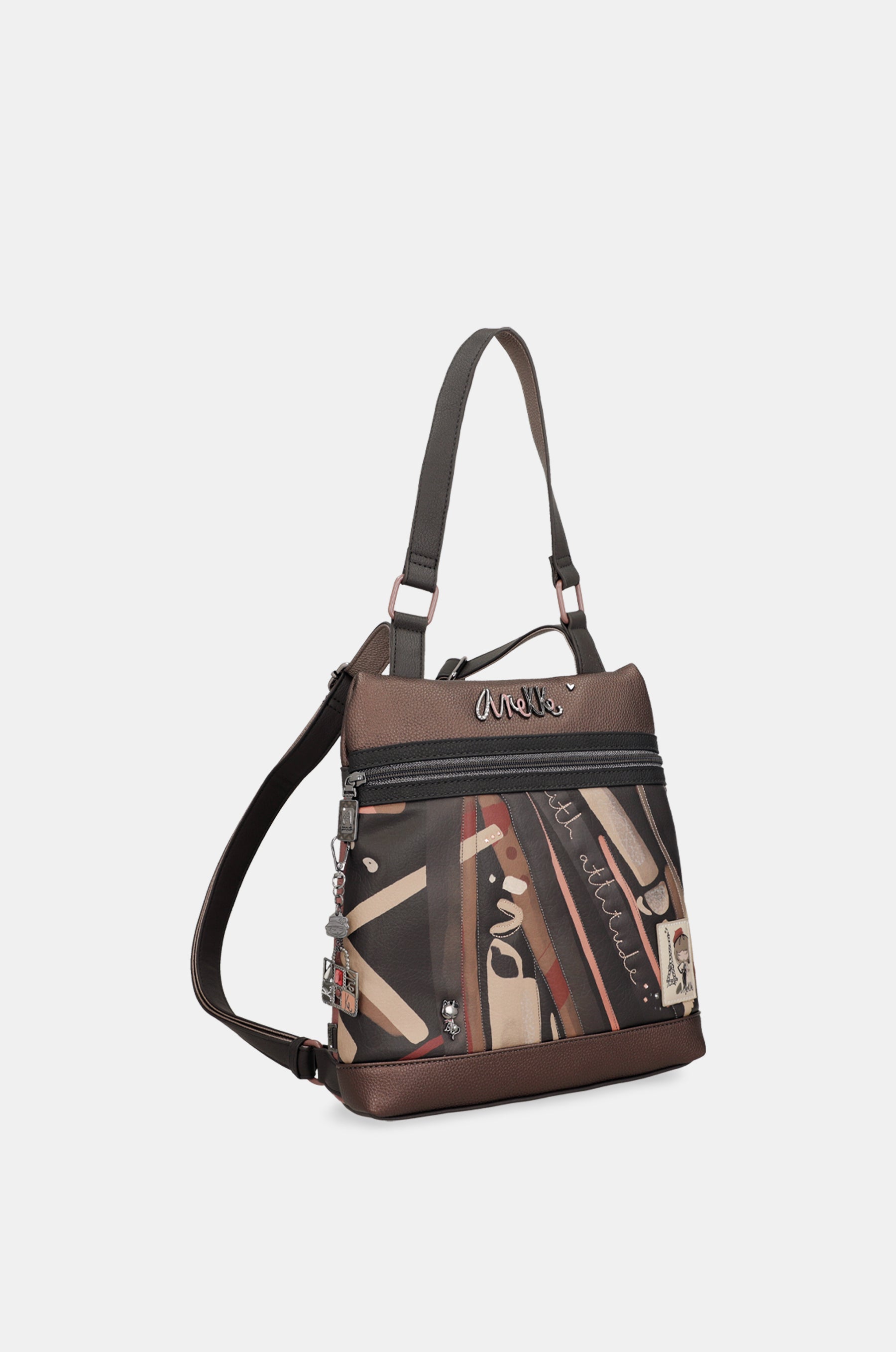 Parisian anti-theft backpack