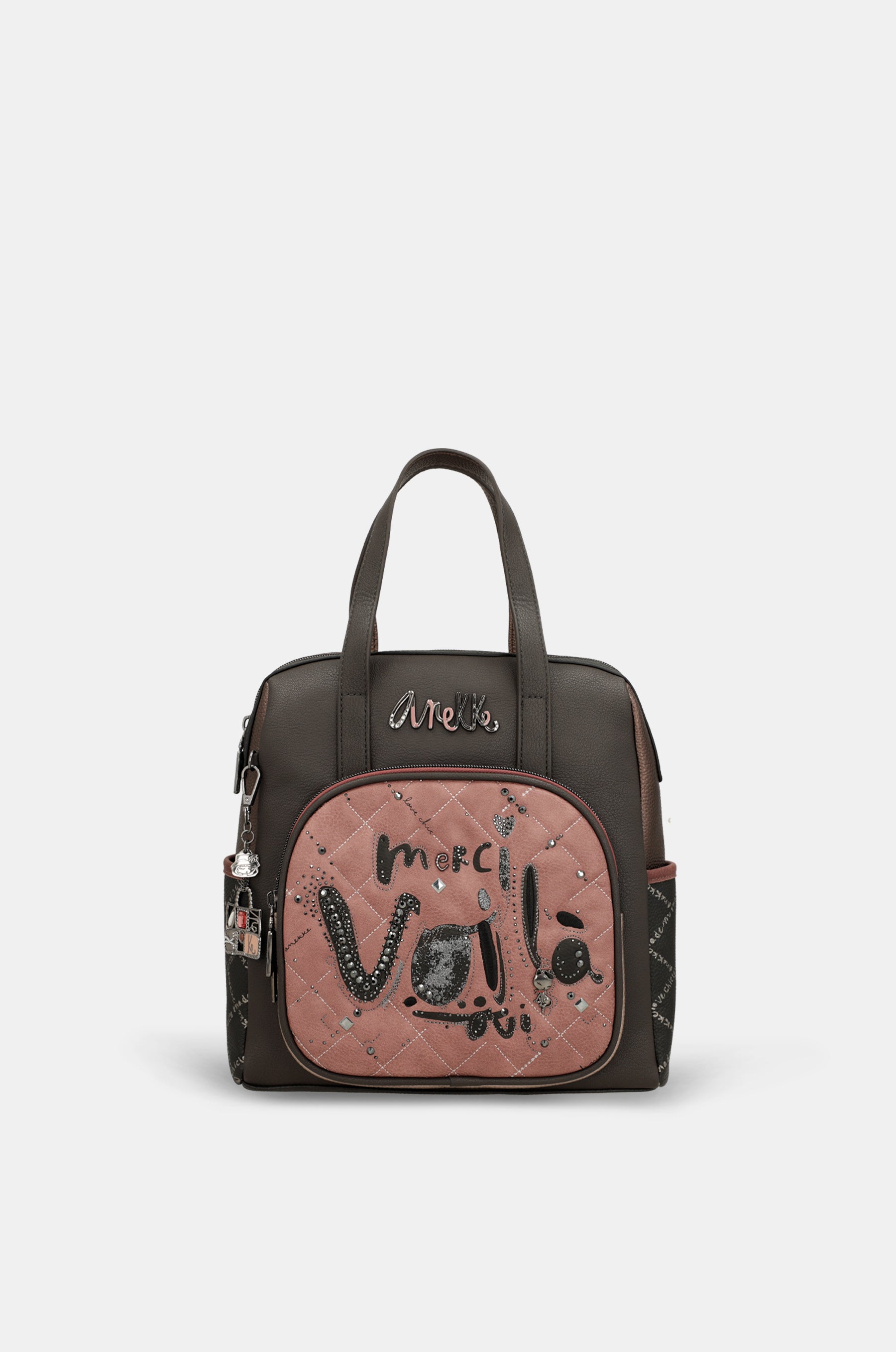 Parisian short-handle medium backpack