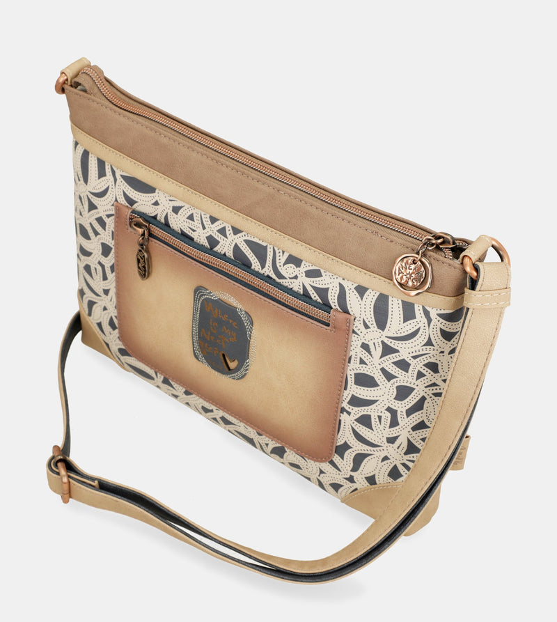 Large printed crossbody bag Memories