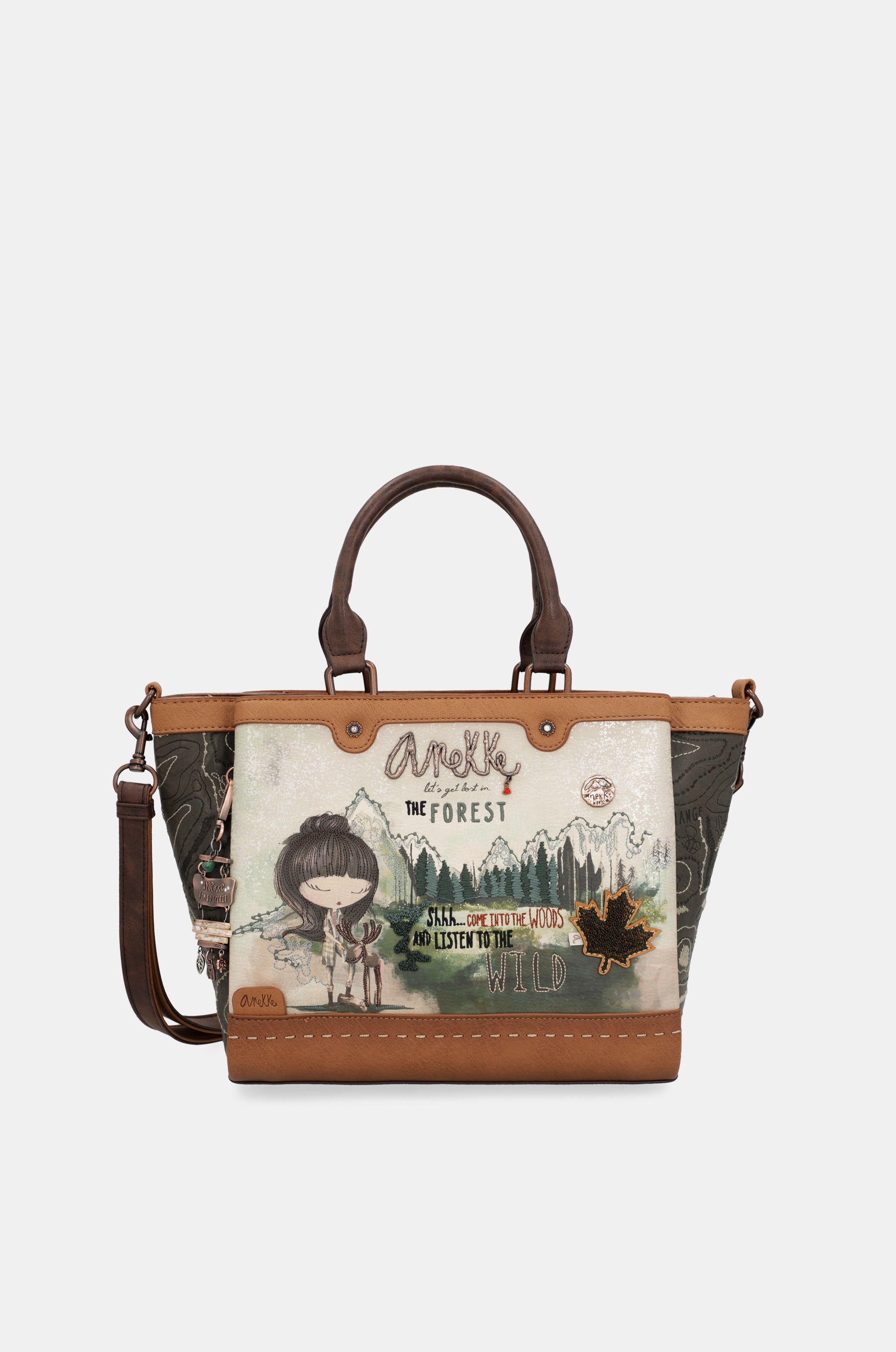 The Forest two handles bag with triple compartment