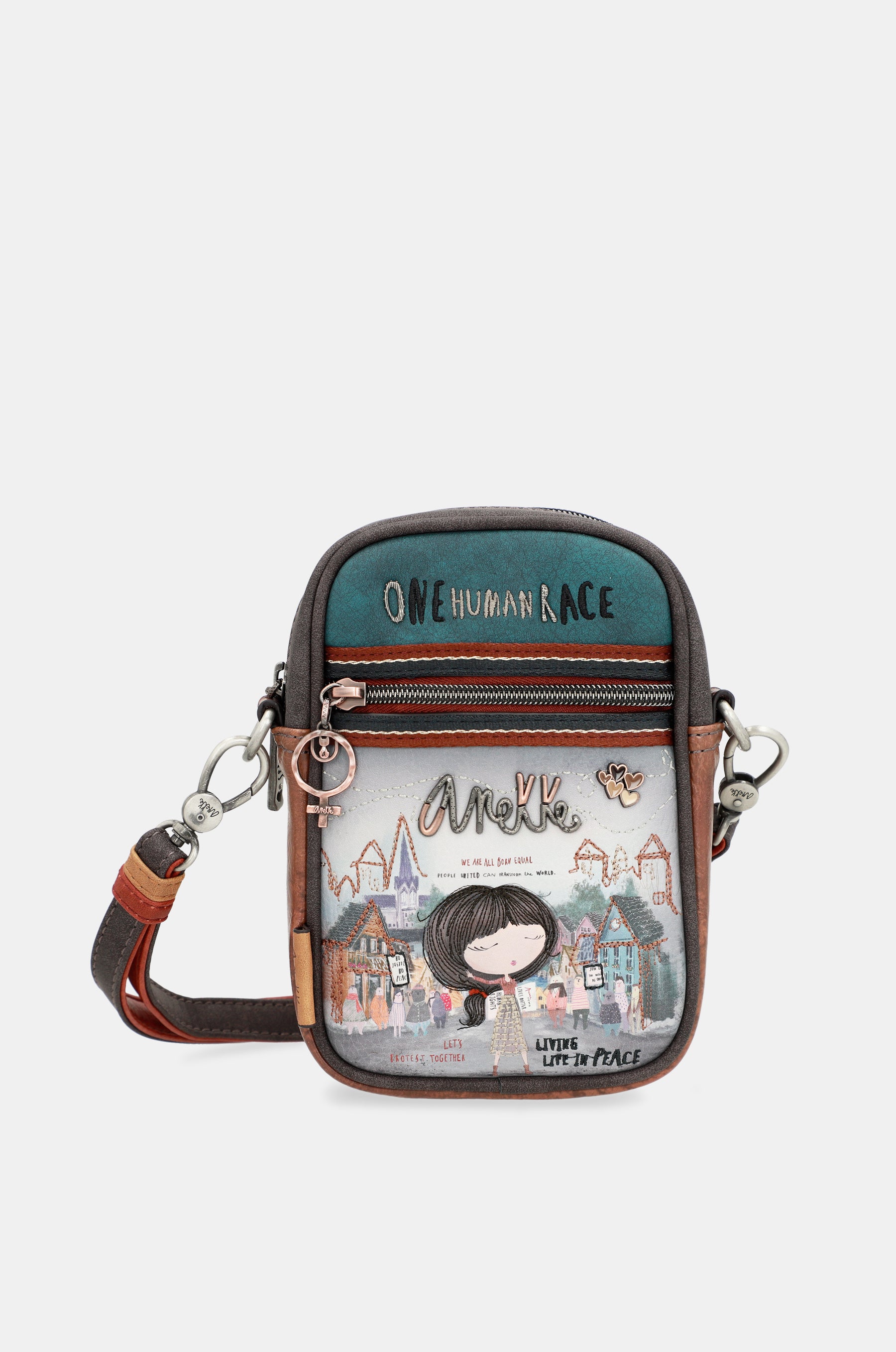 Mini shoulder bag with front pocket Voice