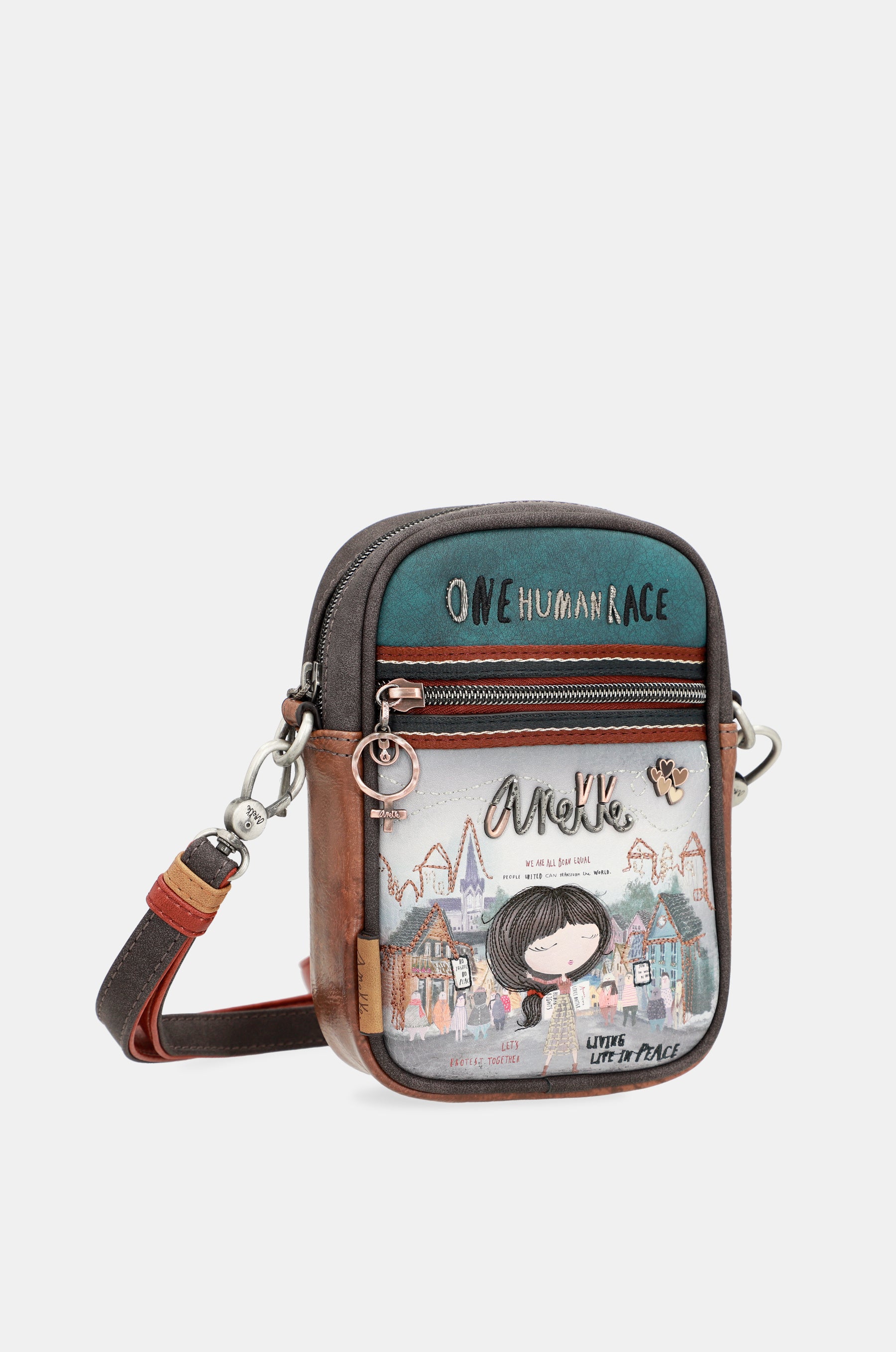 Mini shoulder bag with front pocket Voice