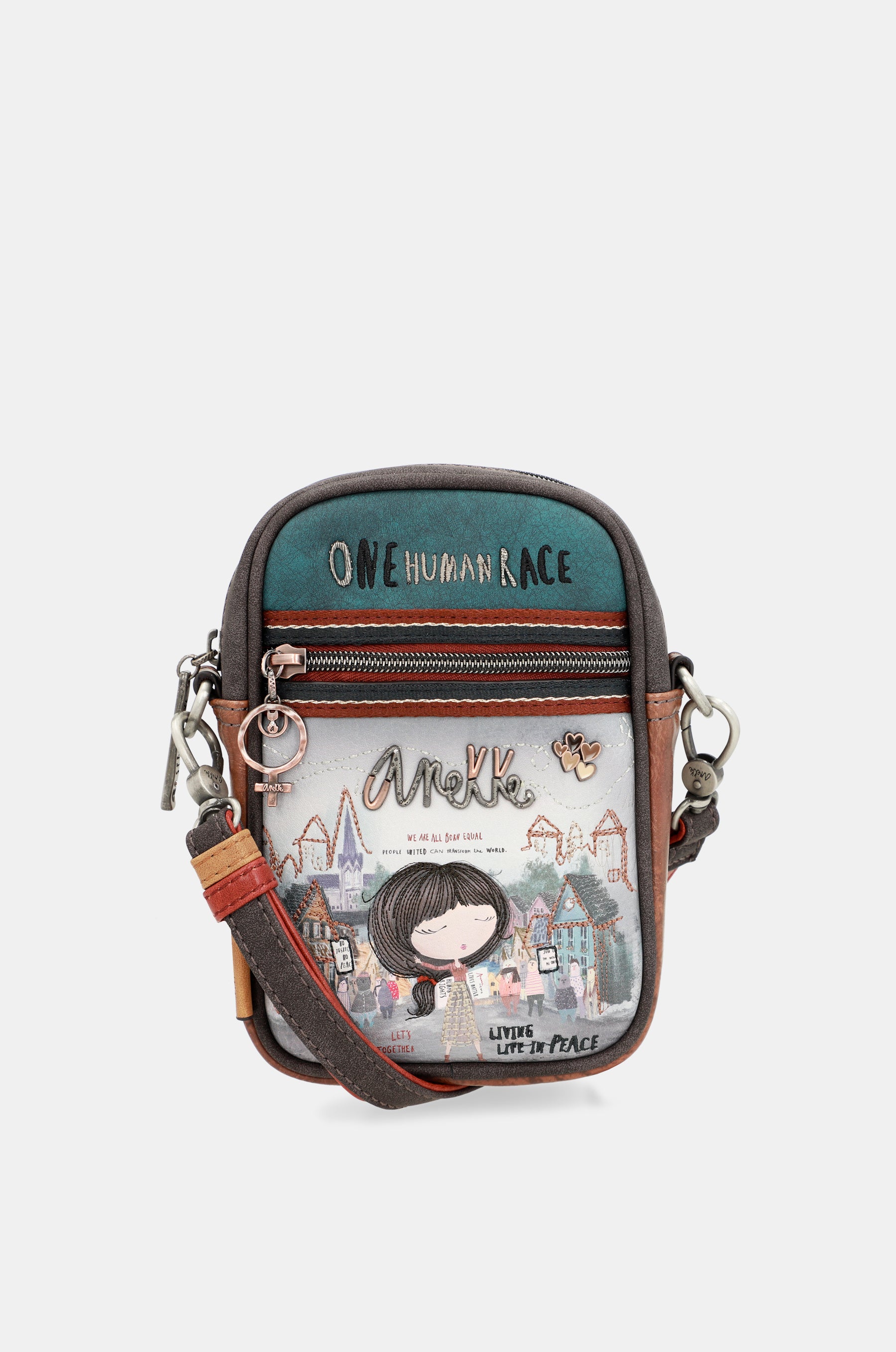 Mini shoulder bag with front pocket Voice