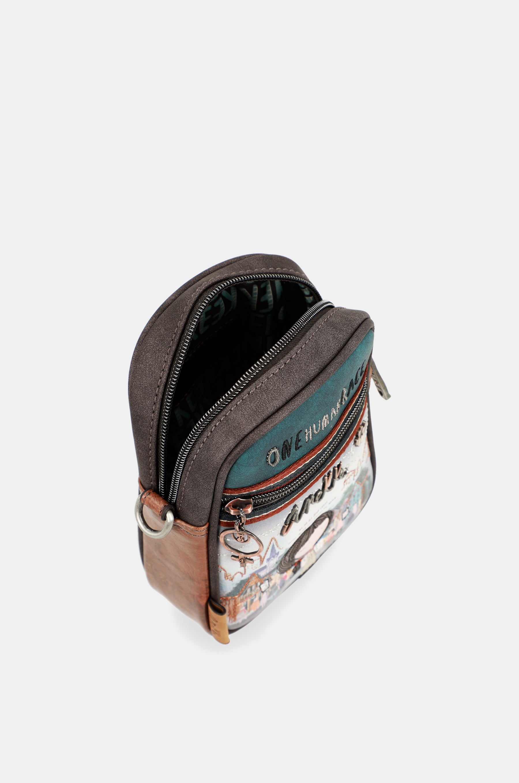 Mini shoulder bag with front pocket Voice