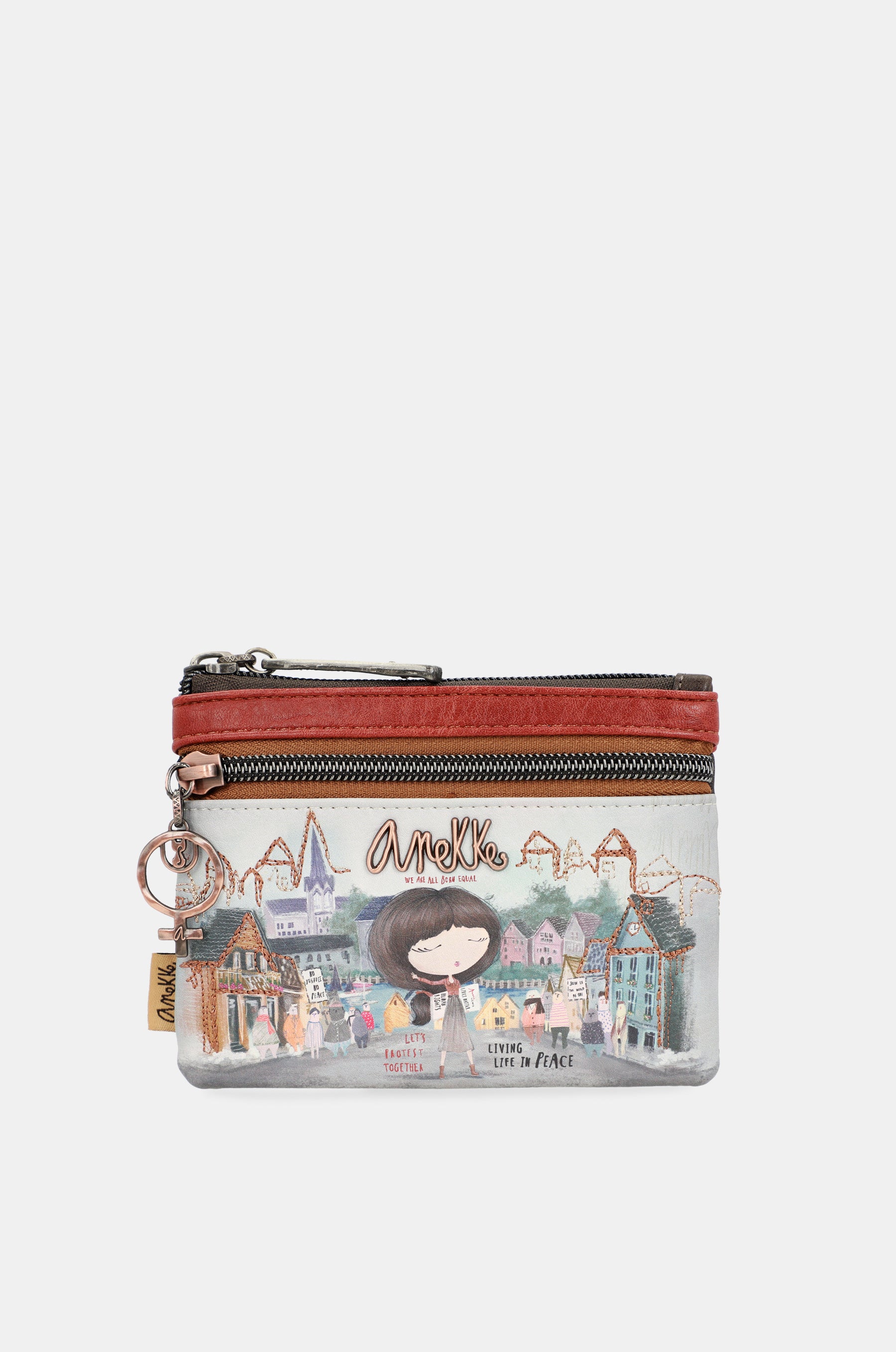 Double zipper coin purse Voice