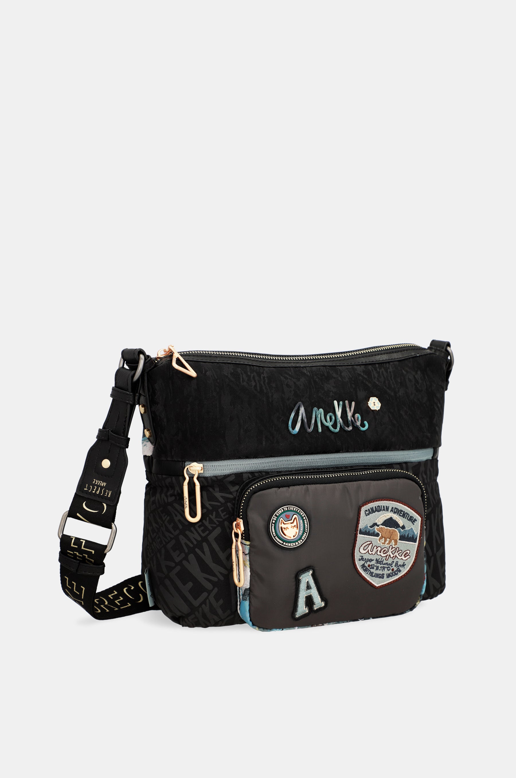 Nature Woods large shoulder bag