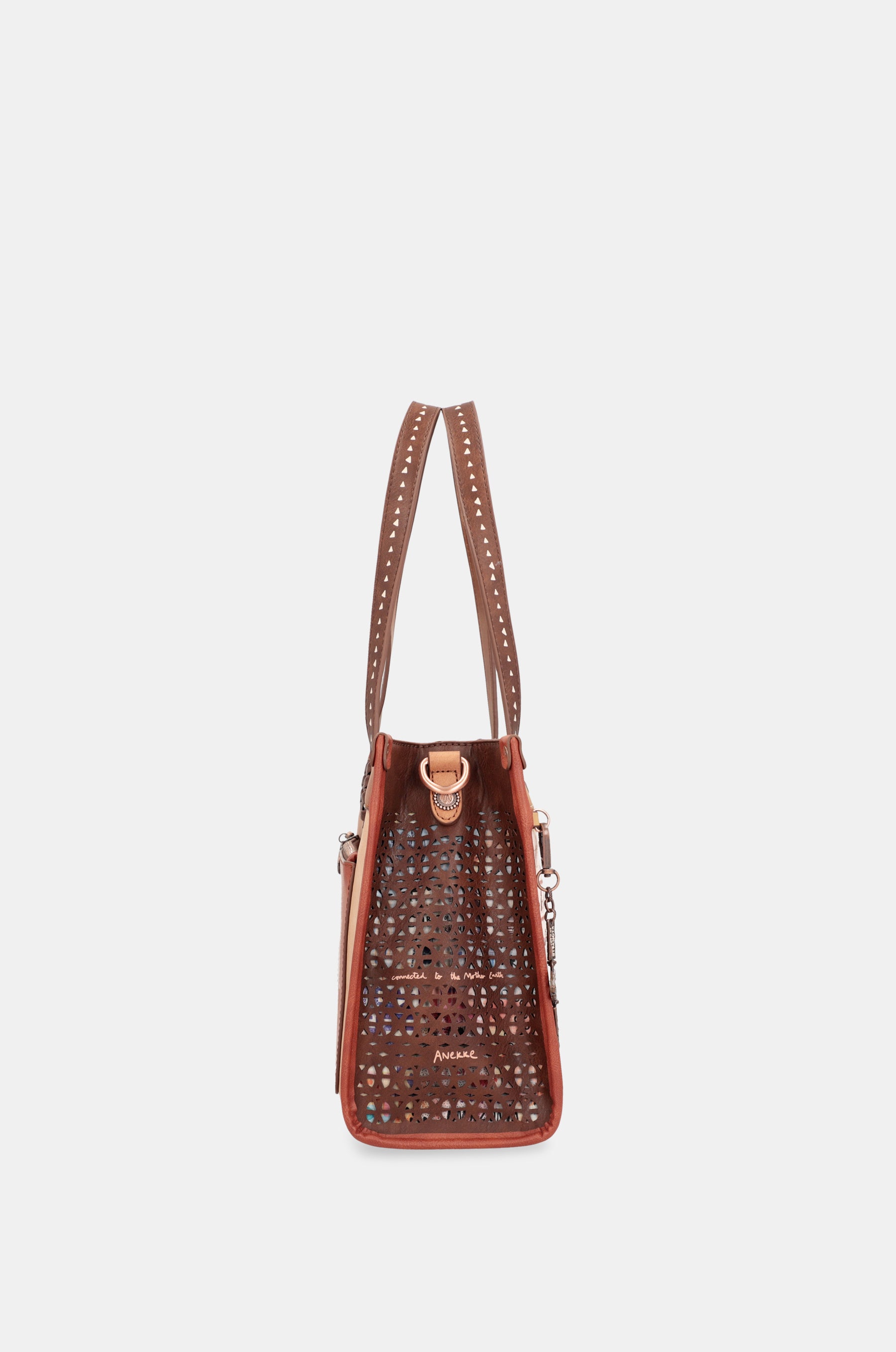 Menire printed tote bag with shoulder strap
