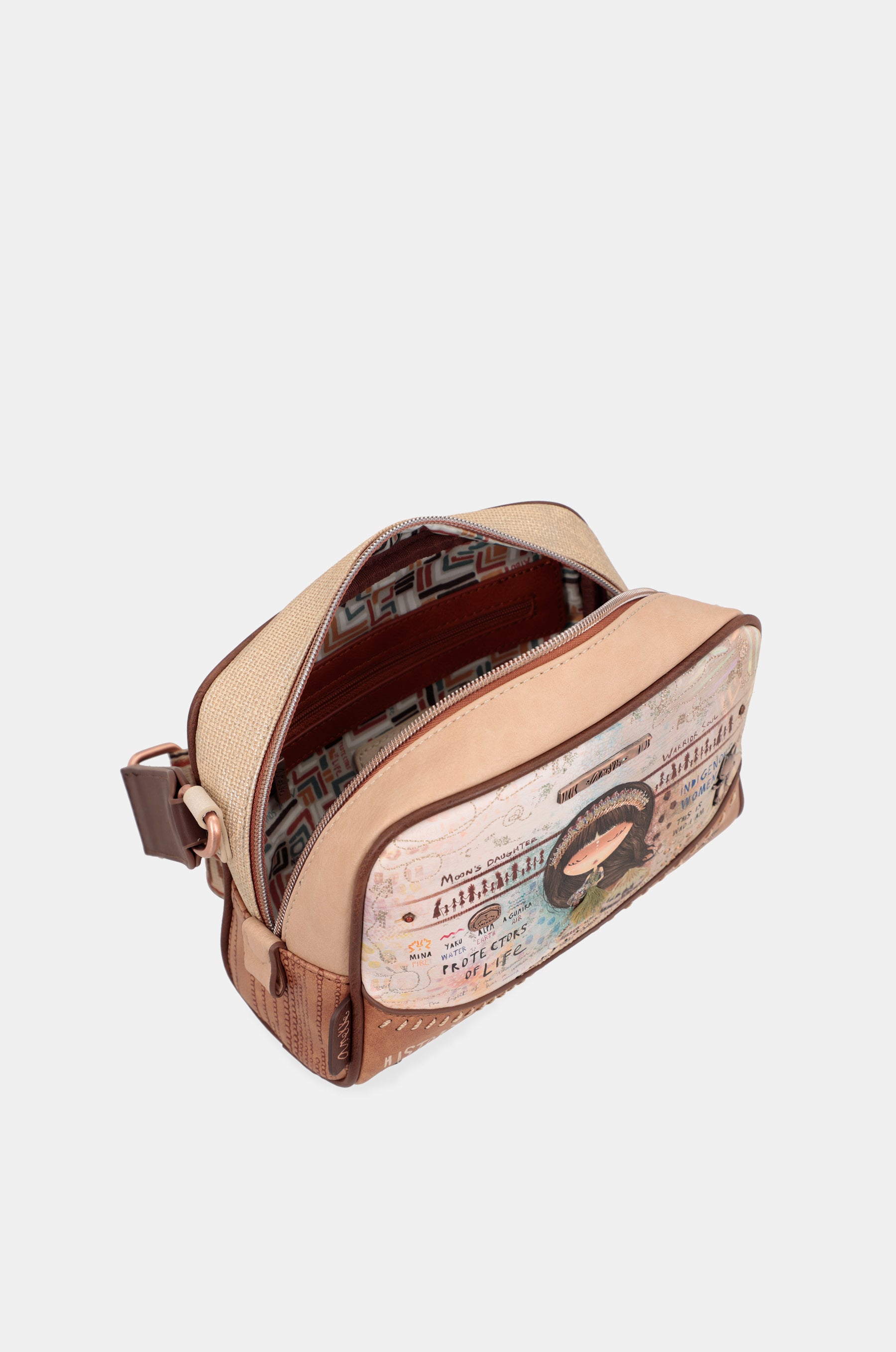 Menire printed crossbody bag