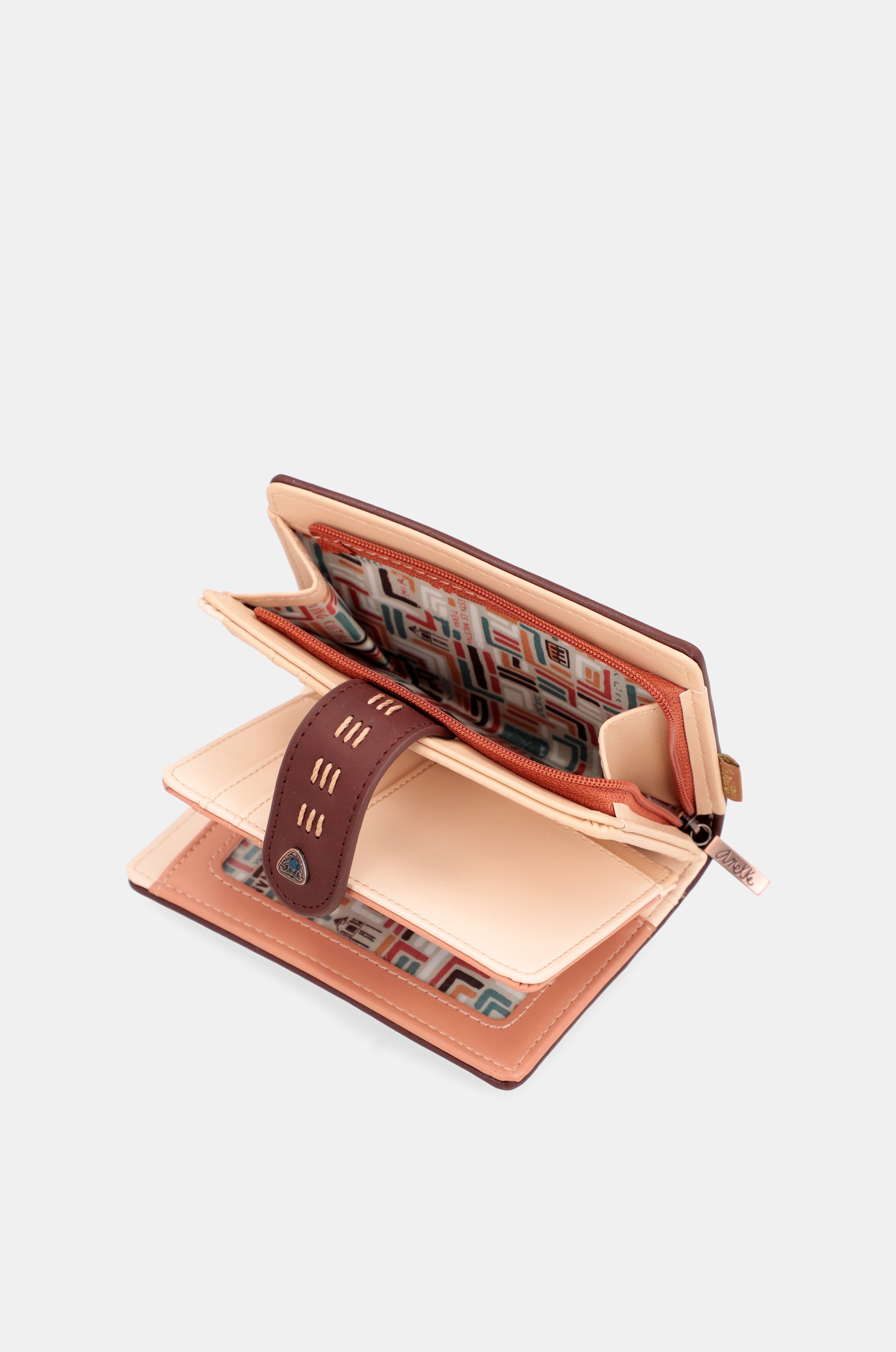Tribe medium ethnic print RFID wallet