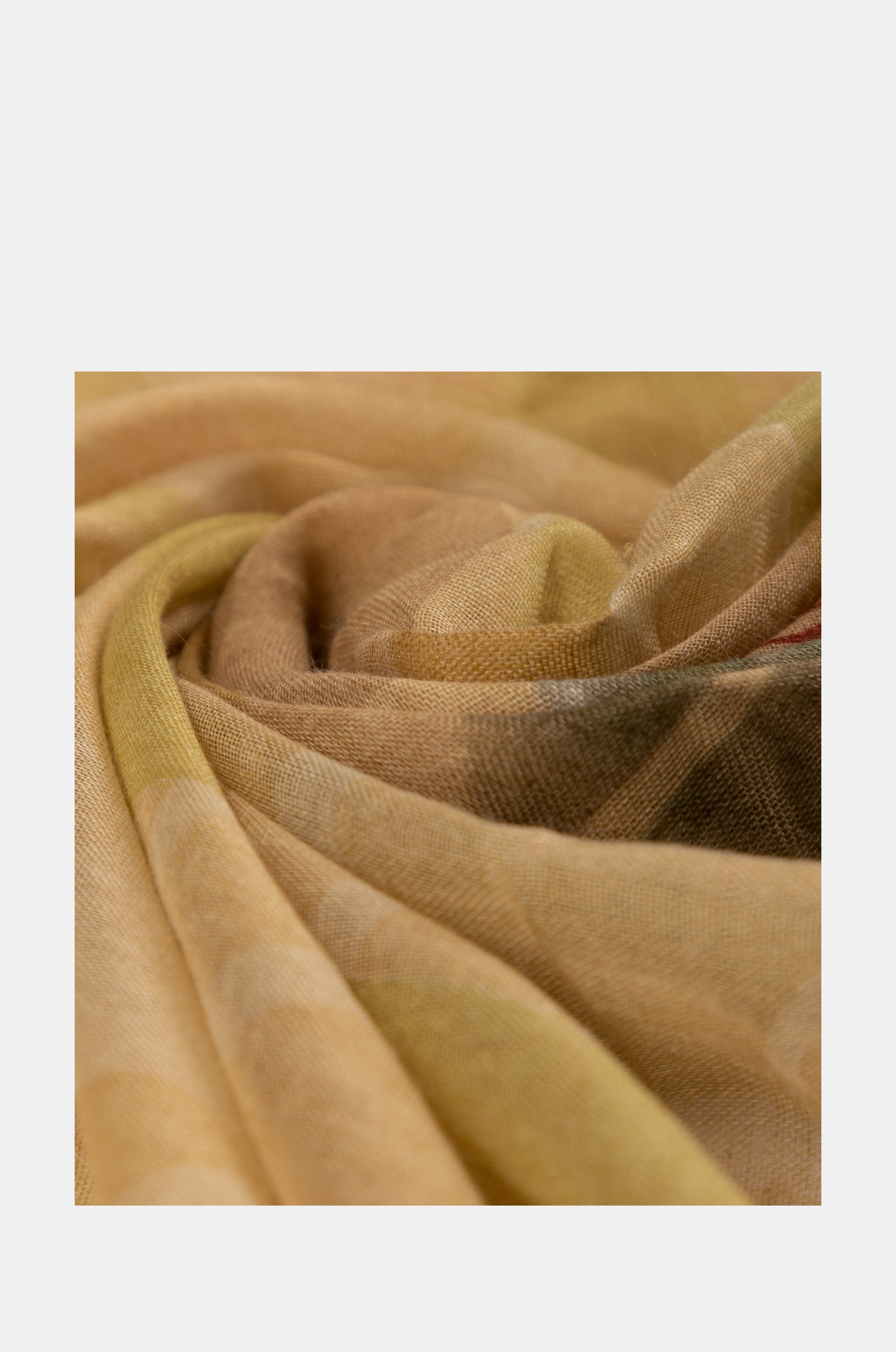 Amazonia green nature print scarf