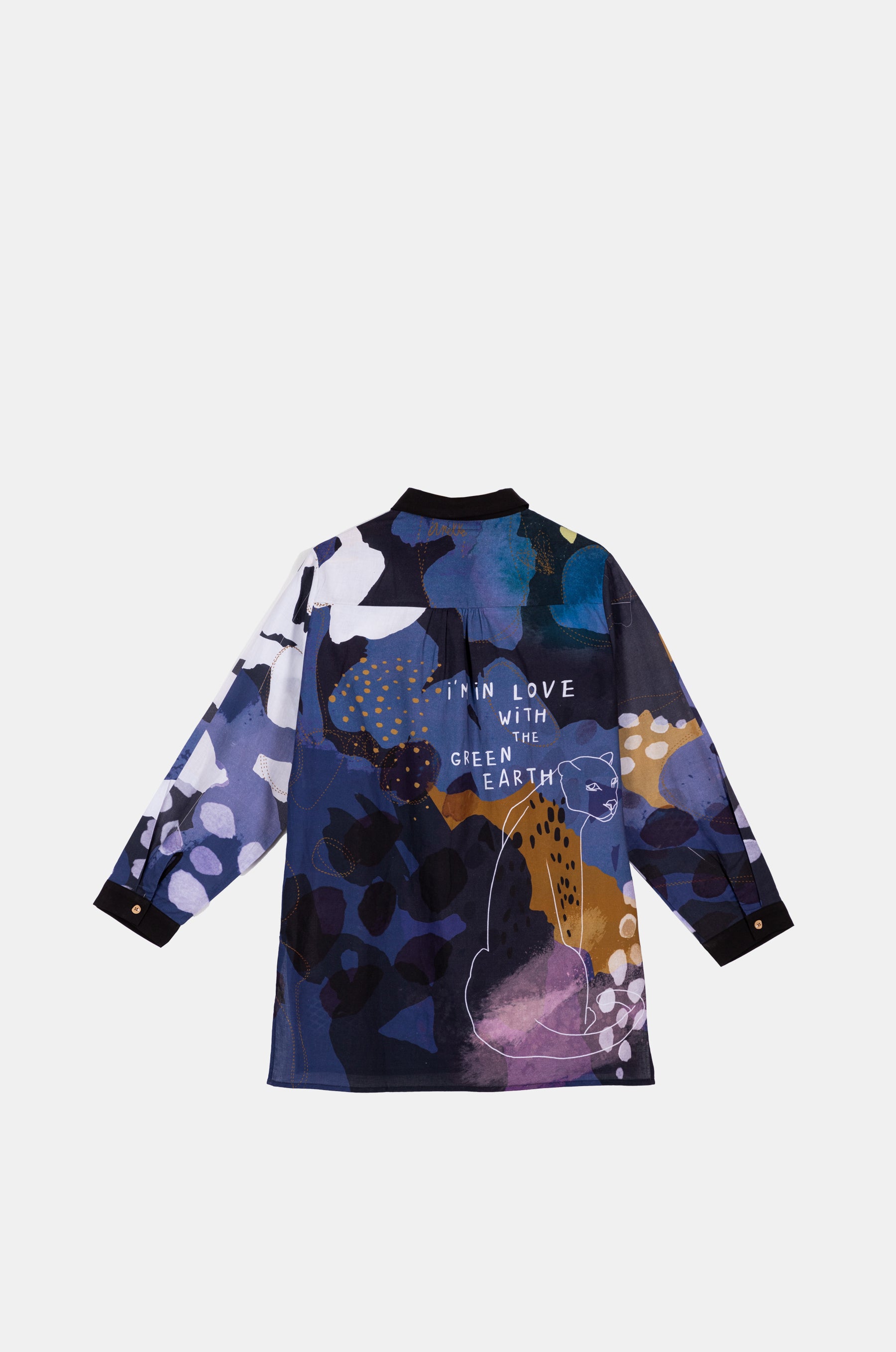 Earth print shirt