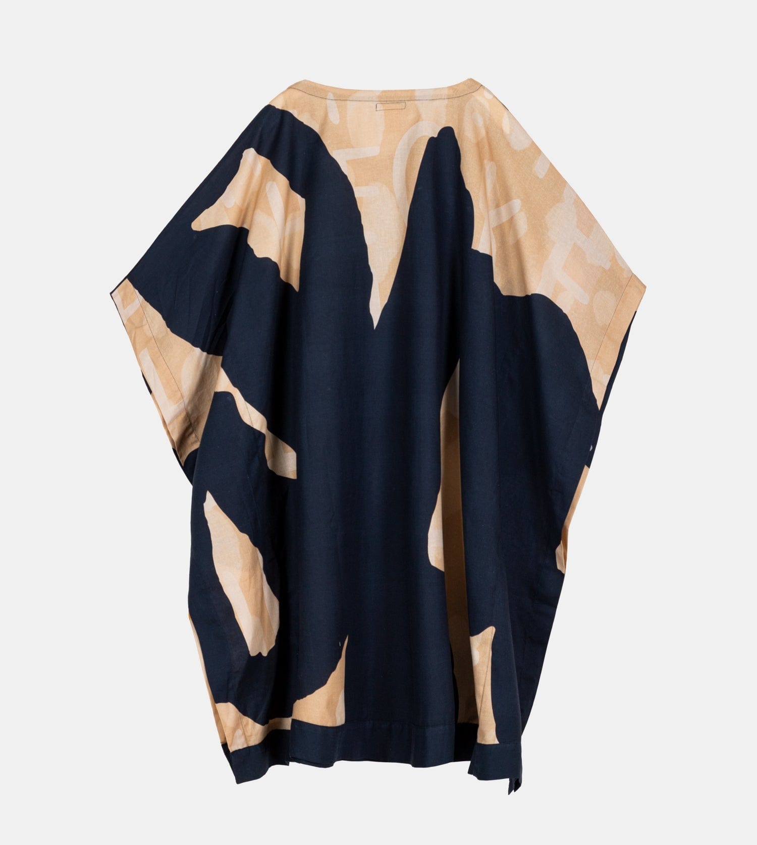 Navy blue print kaftan
