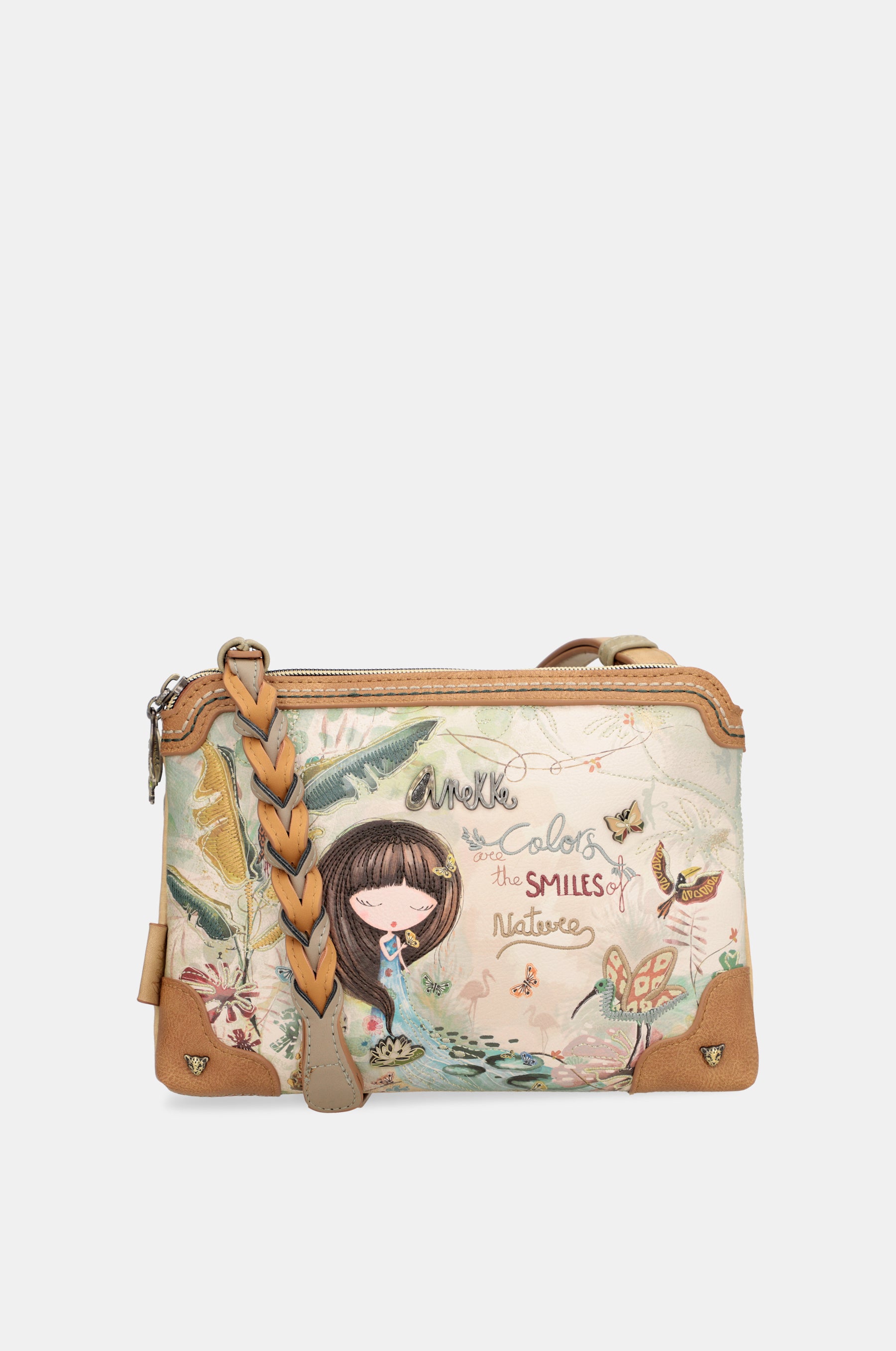 Amazonia crossbody bag with 3 compartments
