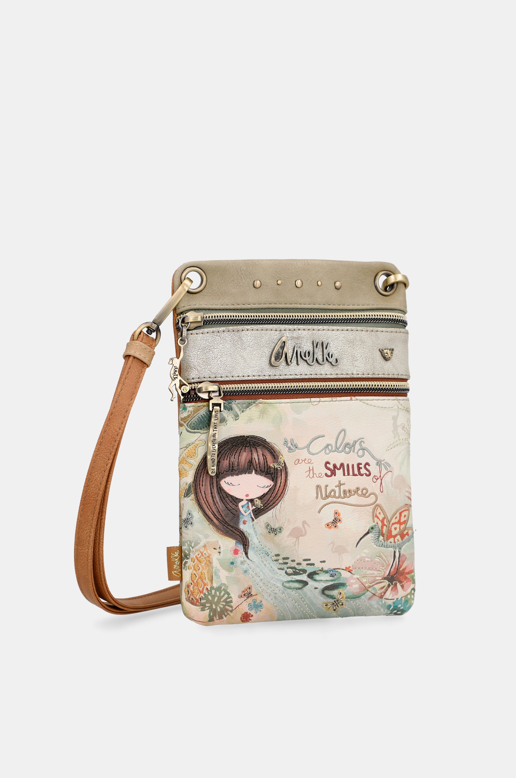 Amazonia mini crossbody bag with double compartment
