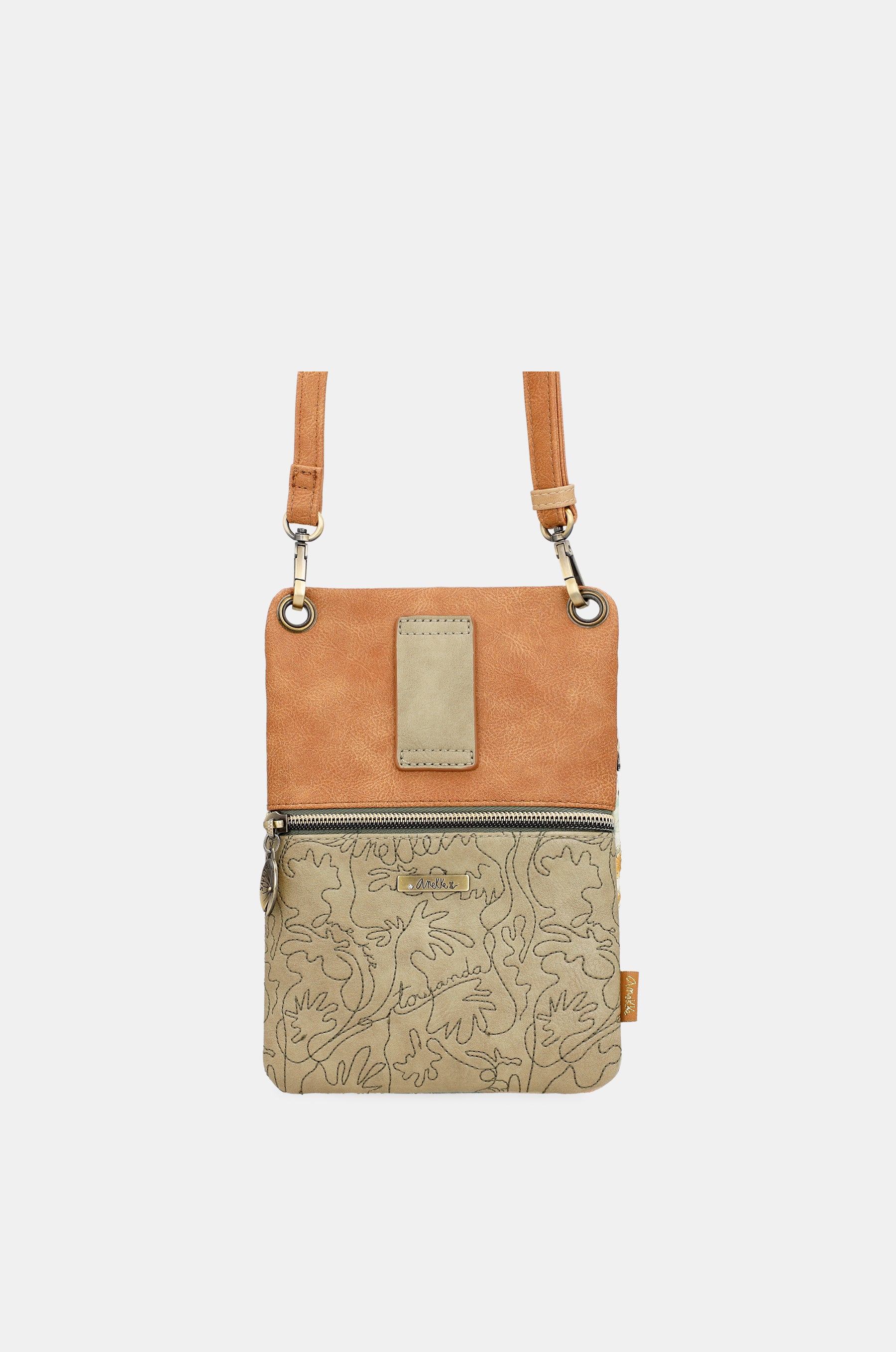 Amazonia mini crossbody bag with double compartment
