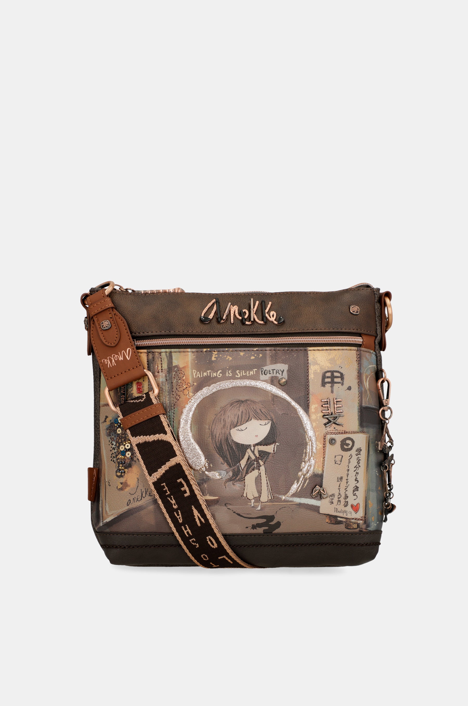 Shōen medium brown shoulder bag