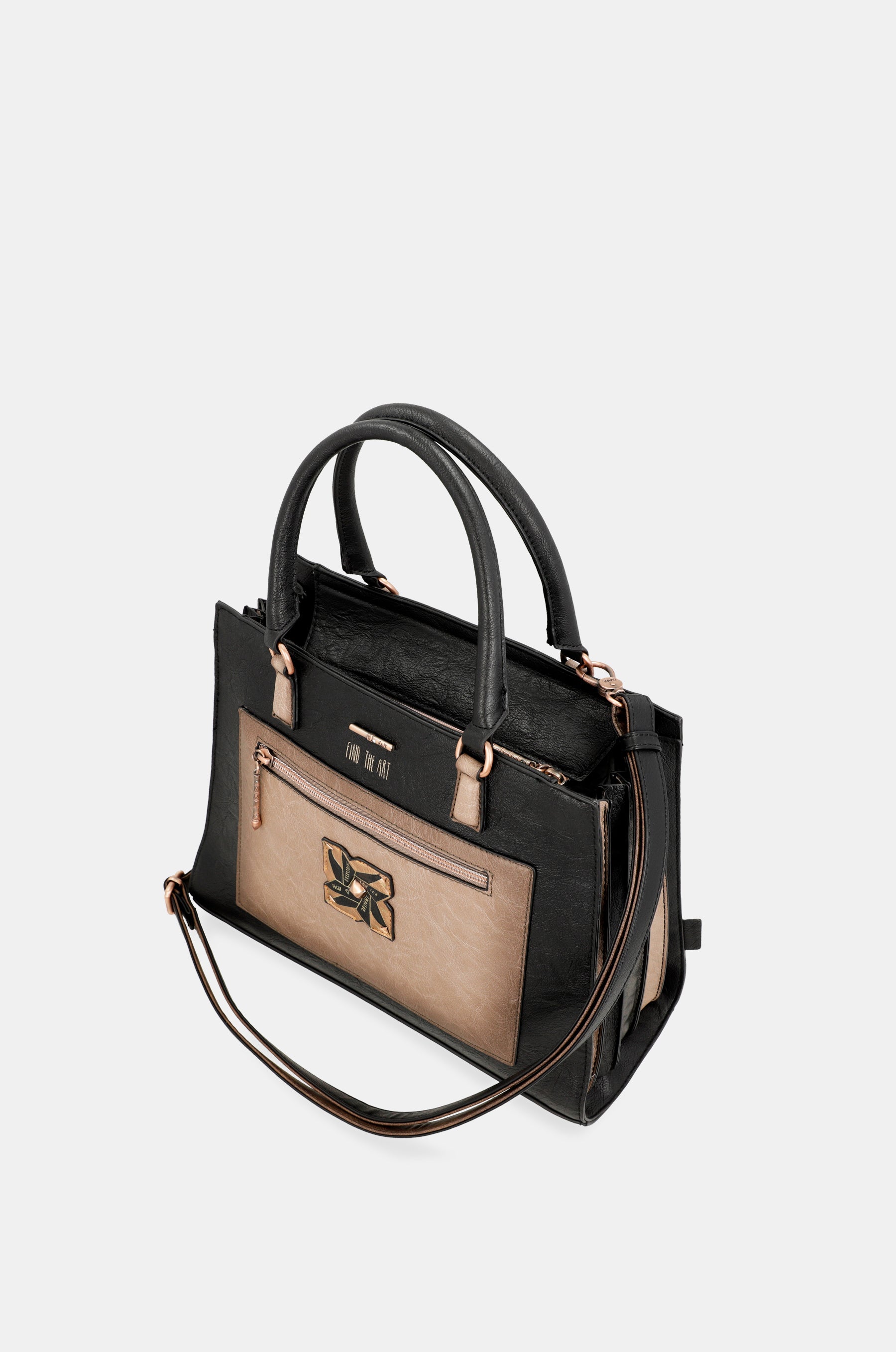 Shōen black tote with shoulder strap