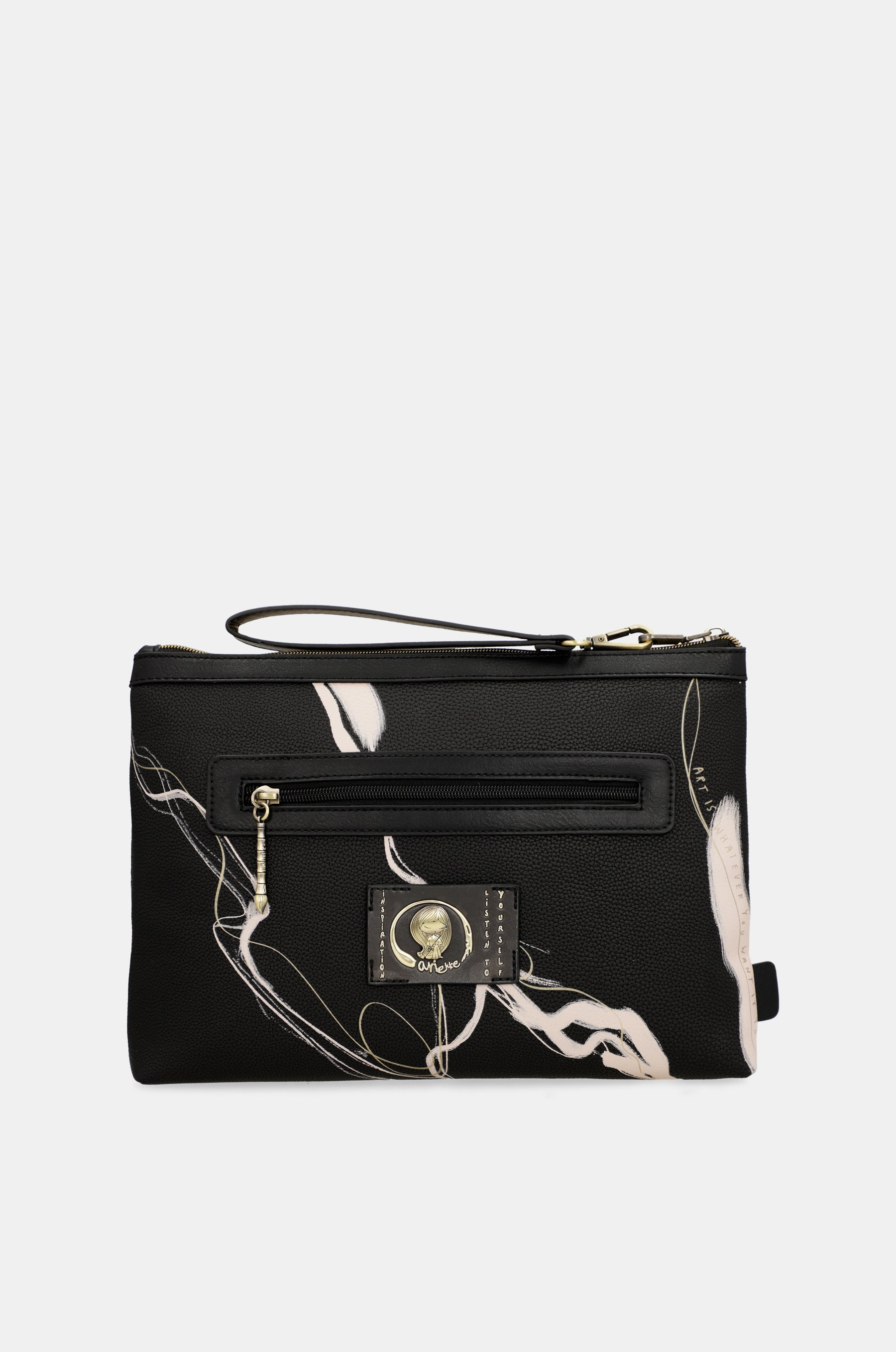 Nature Shodō black clutch bag