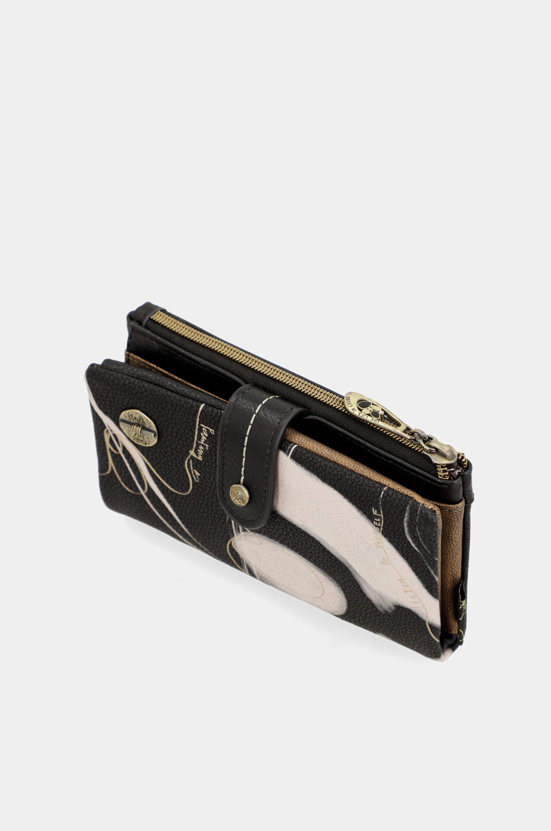 Nature Shodō Black RFID Flexi Wallet black