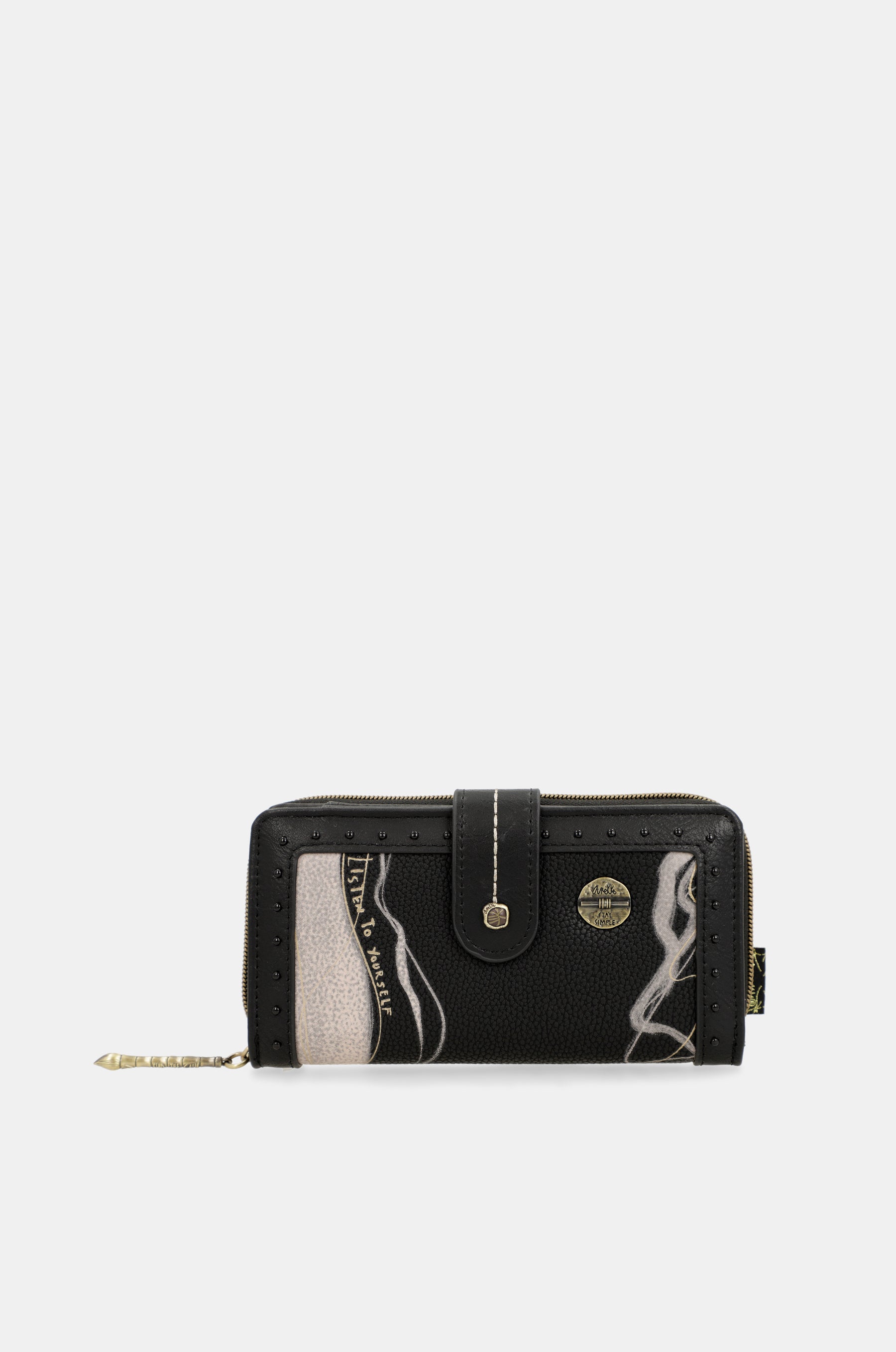 Nature Shodō Large Black RFID wallet