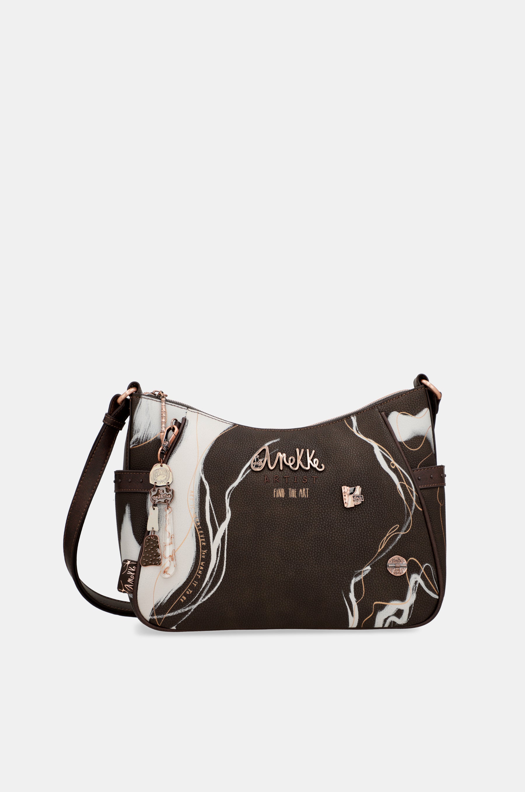 Nature Shodō medium brown shoulder bag