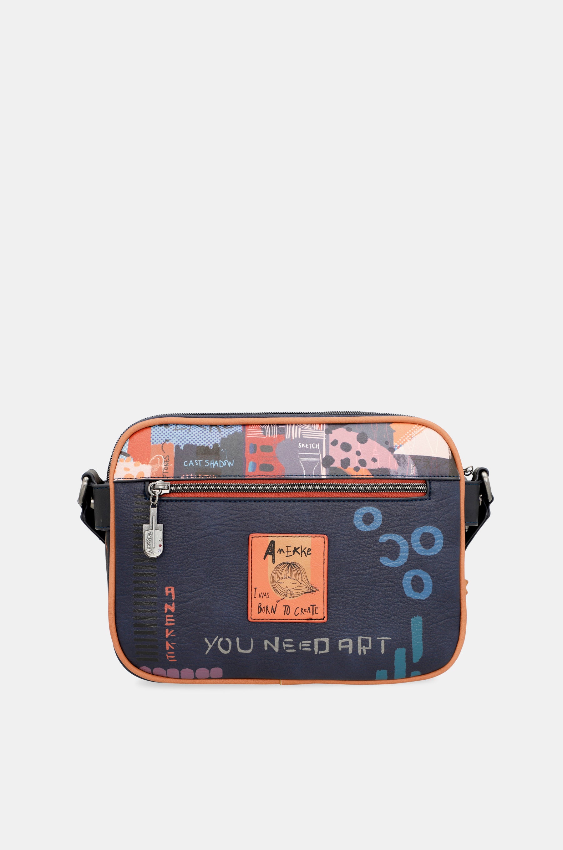 Contemporary 3 compartment messenger bag