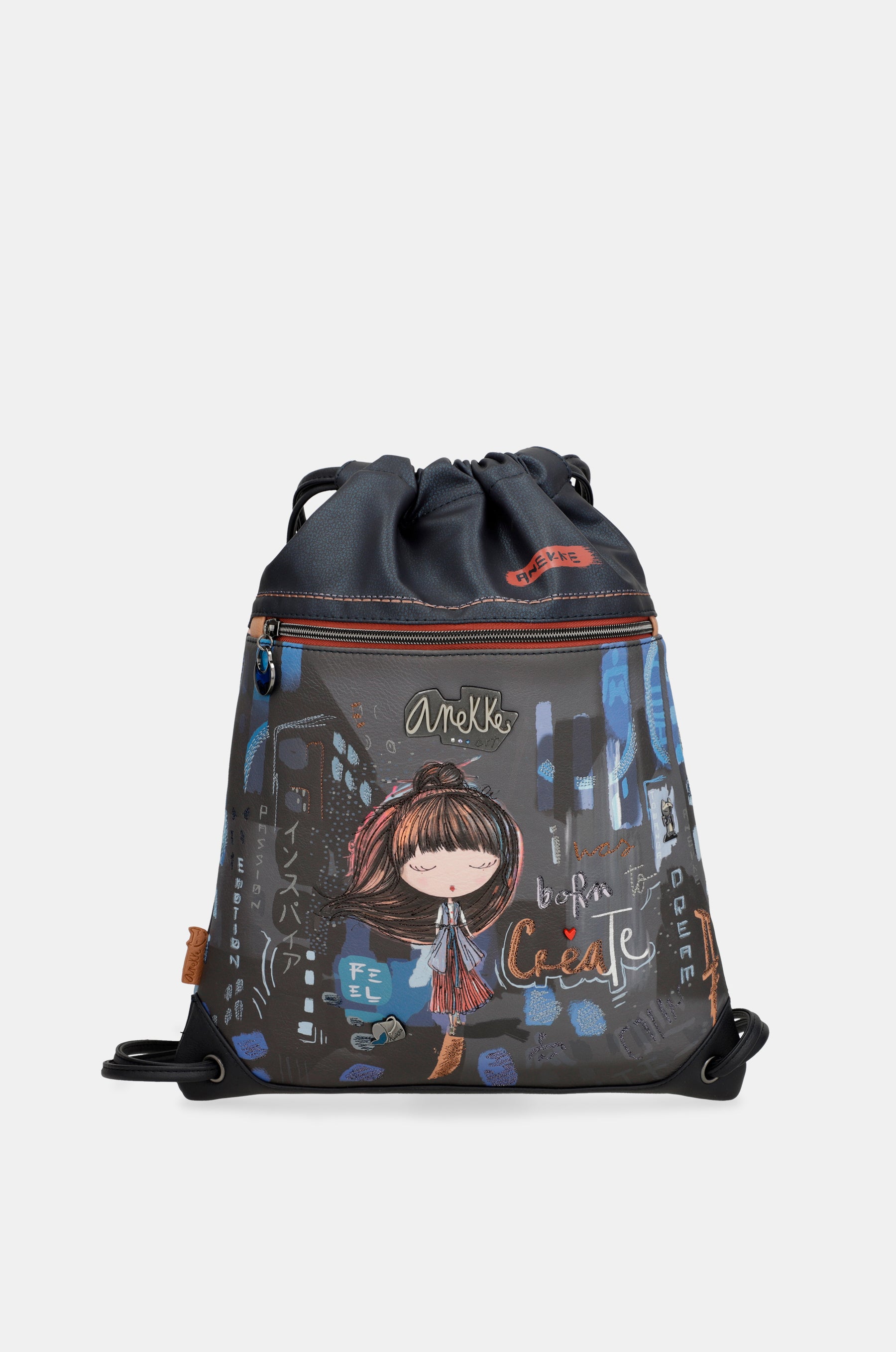Contemporary satchel backpack