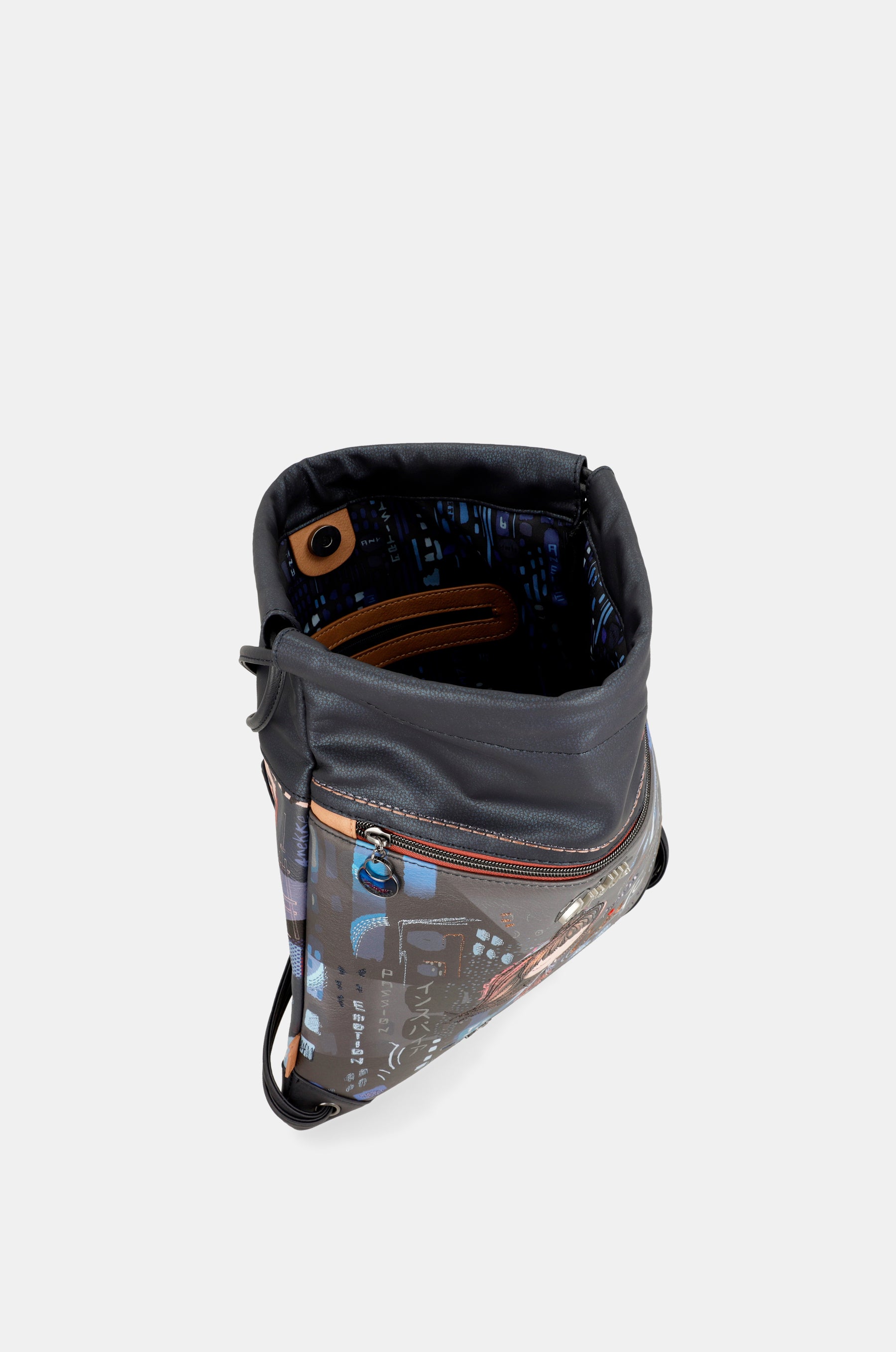 Contemporary satchel backpack