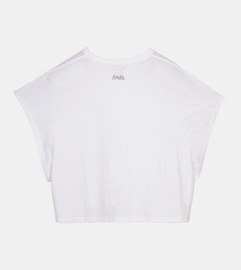 Anekke white crop top